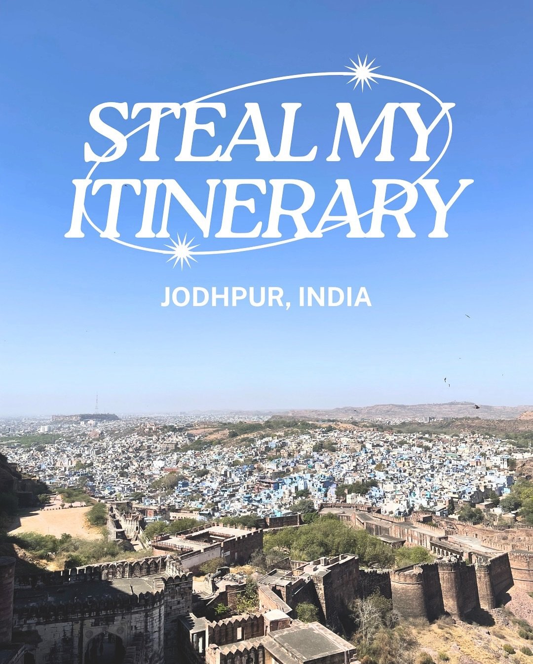 @laurynbayley's India journey continues in Jodhpur! From getting lost in the maze of indigo streets and exploring the majestic Mehrangarh Fort to sunset tea, this leg of the adventure is straight out of a dream. Ready to steal her itinerary? Trust us
