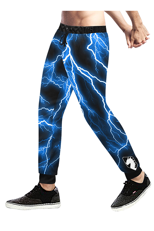 Blue Lightning Men's Sweatpants — SHOP 