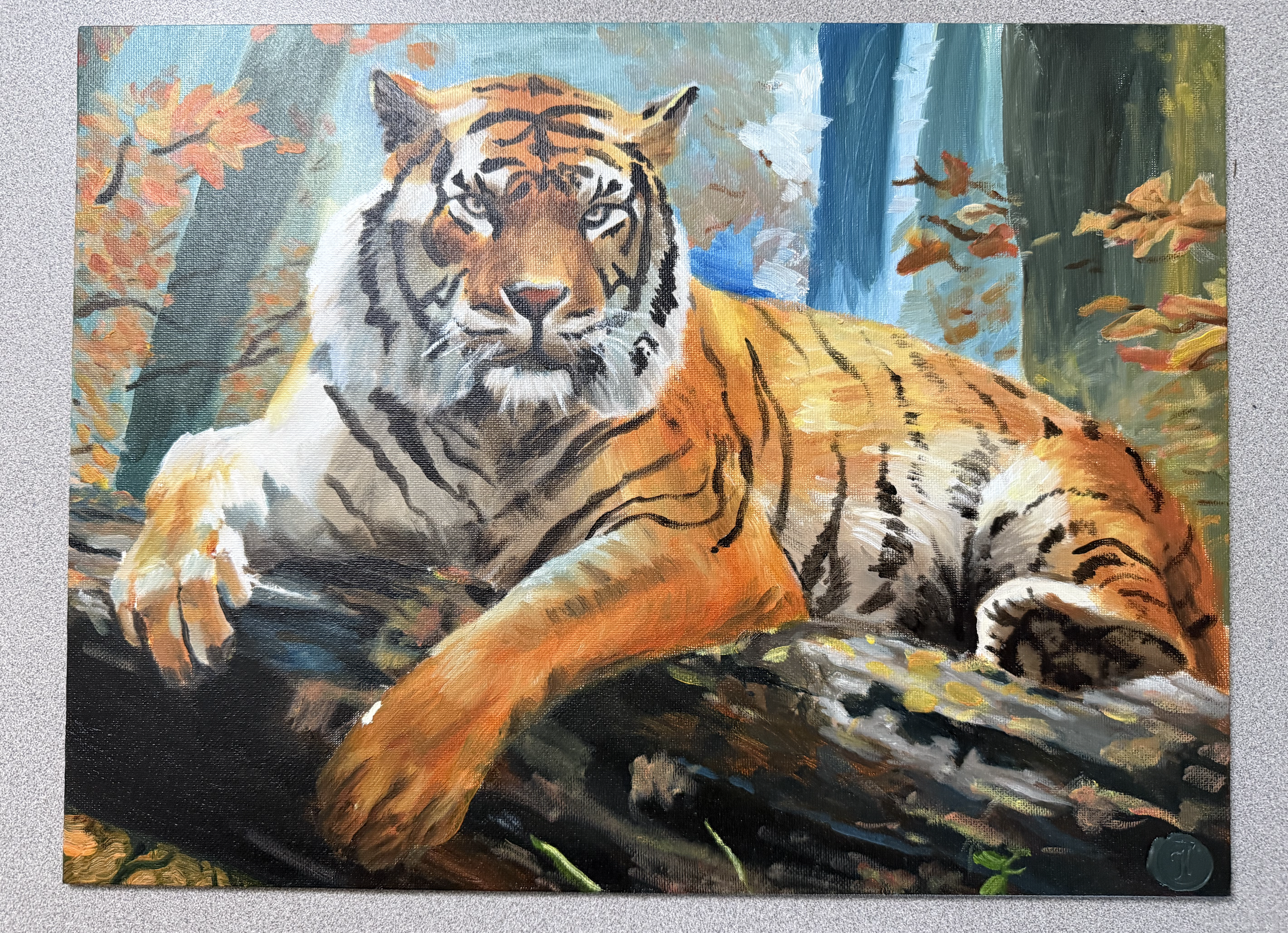 Forest Sovereign 12" x 16" Oil Painting