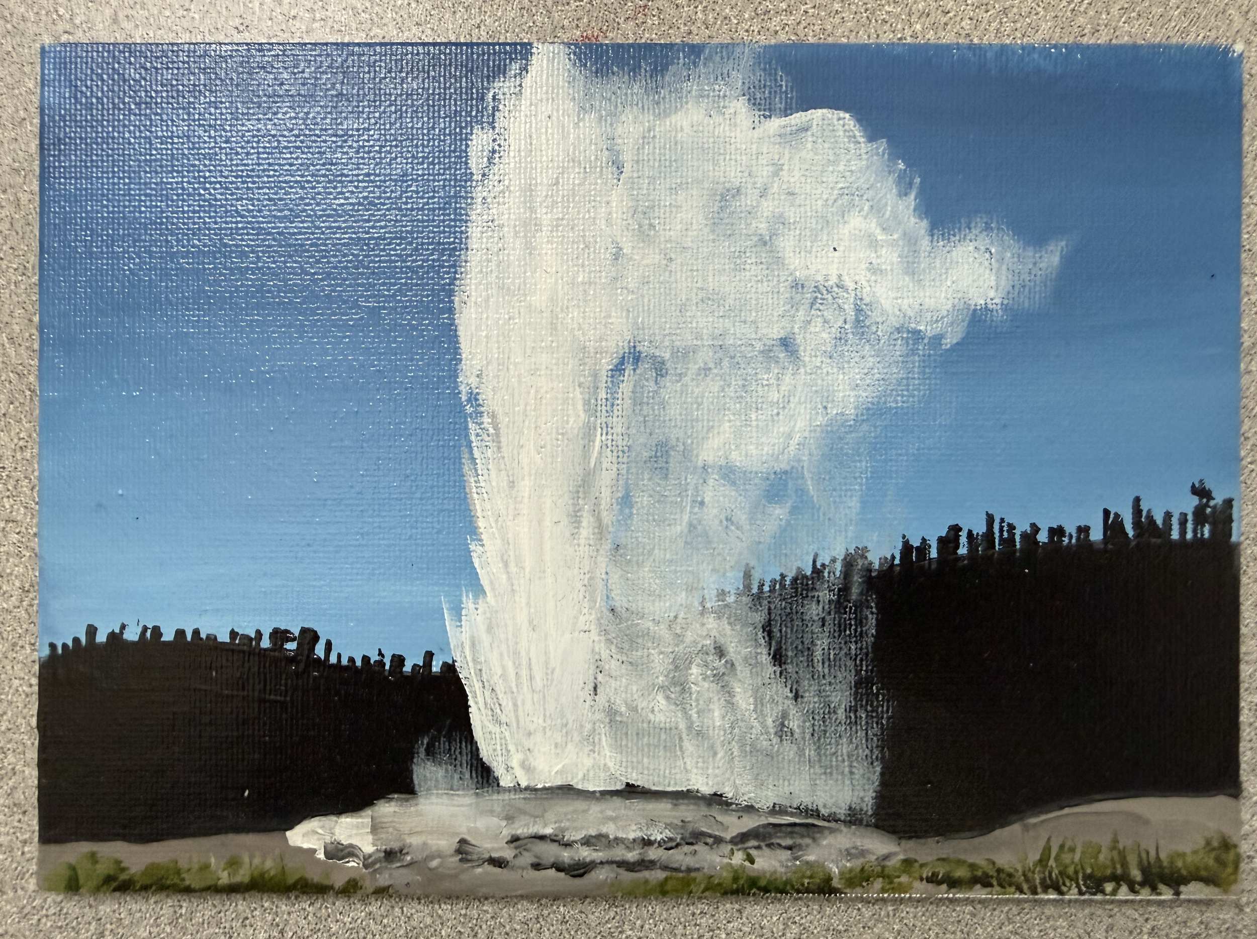 Faithful Rising 5" x 7" Oil Painting