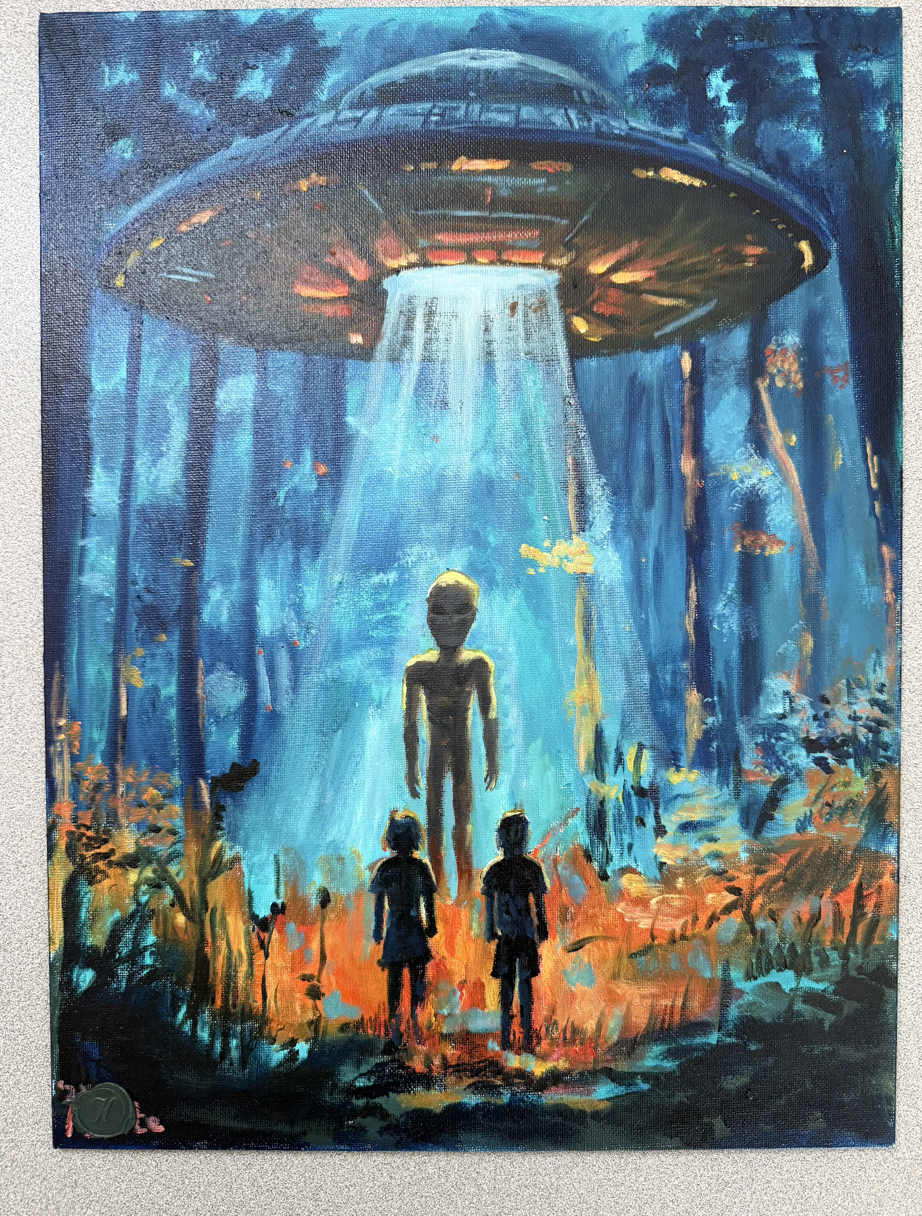 The Encounter 12" x 16" Oil Painting