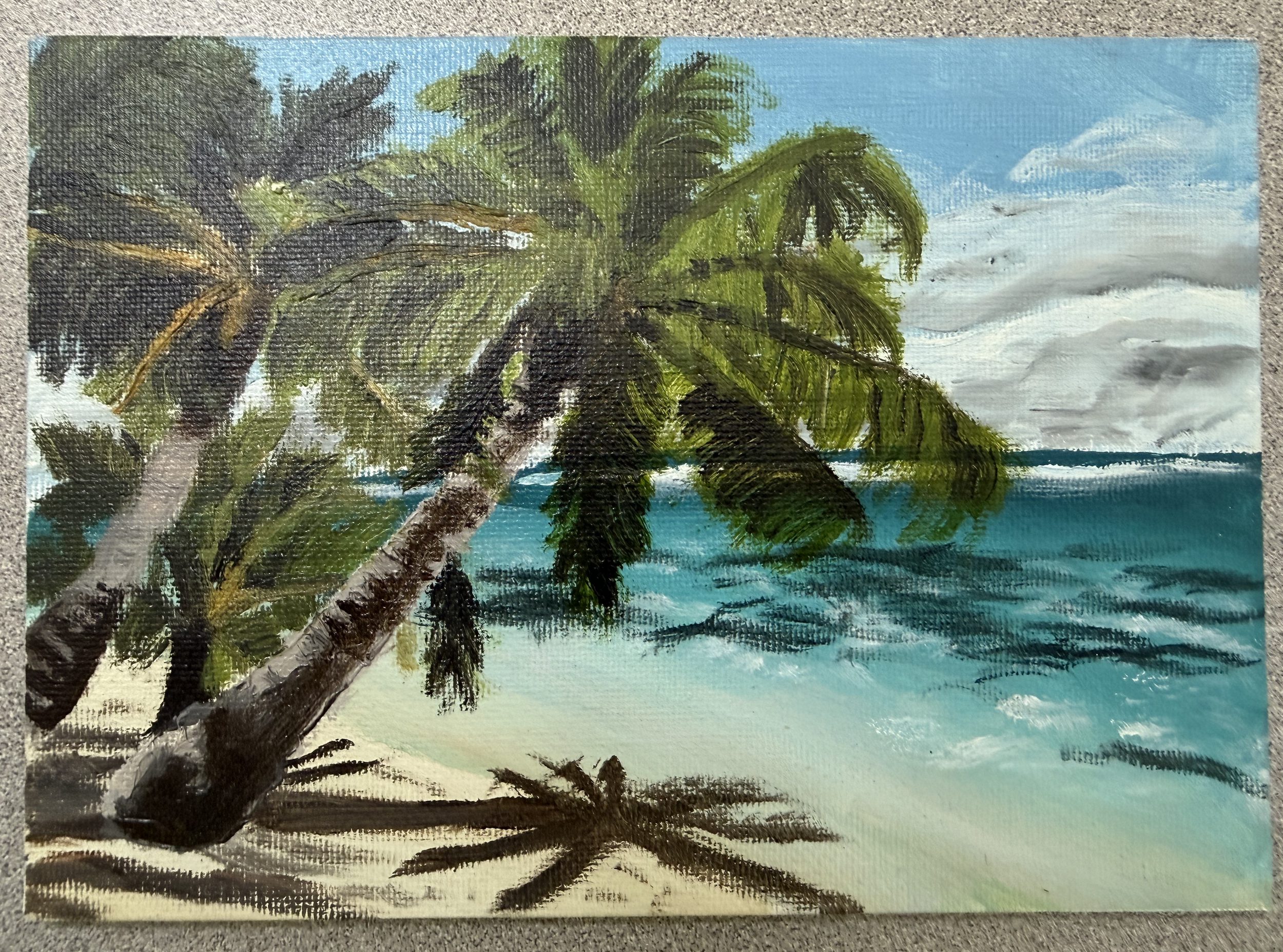 Edge of Paradise 5” x 7” Oil Painting on Canvas