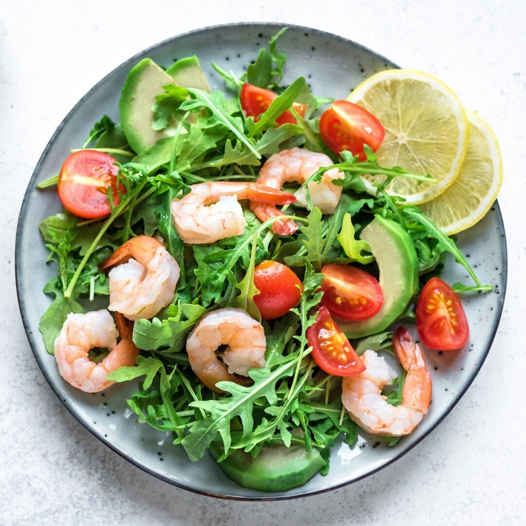 Avocado, arugula &amp; lemon are all in peak season! Enjoy them all in our super simple Citrusy Shrimp &amp; Avocado Salad (makes 4 servings):

- 1 lb shrimp (31/40)
- 8 cups arugula
- 1 lemon
- 1 sliced avocado
- 1 cup cherry tomatoes, sliced in hal