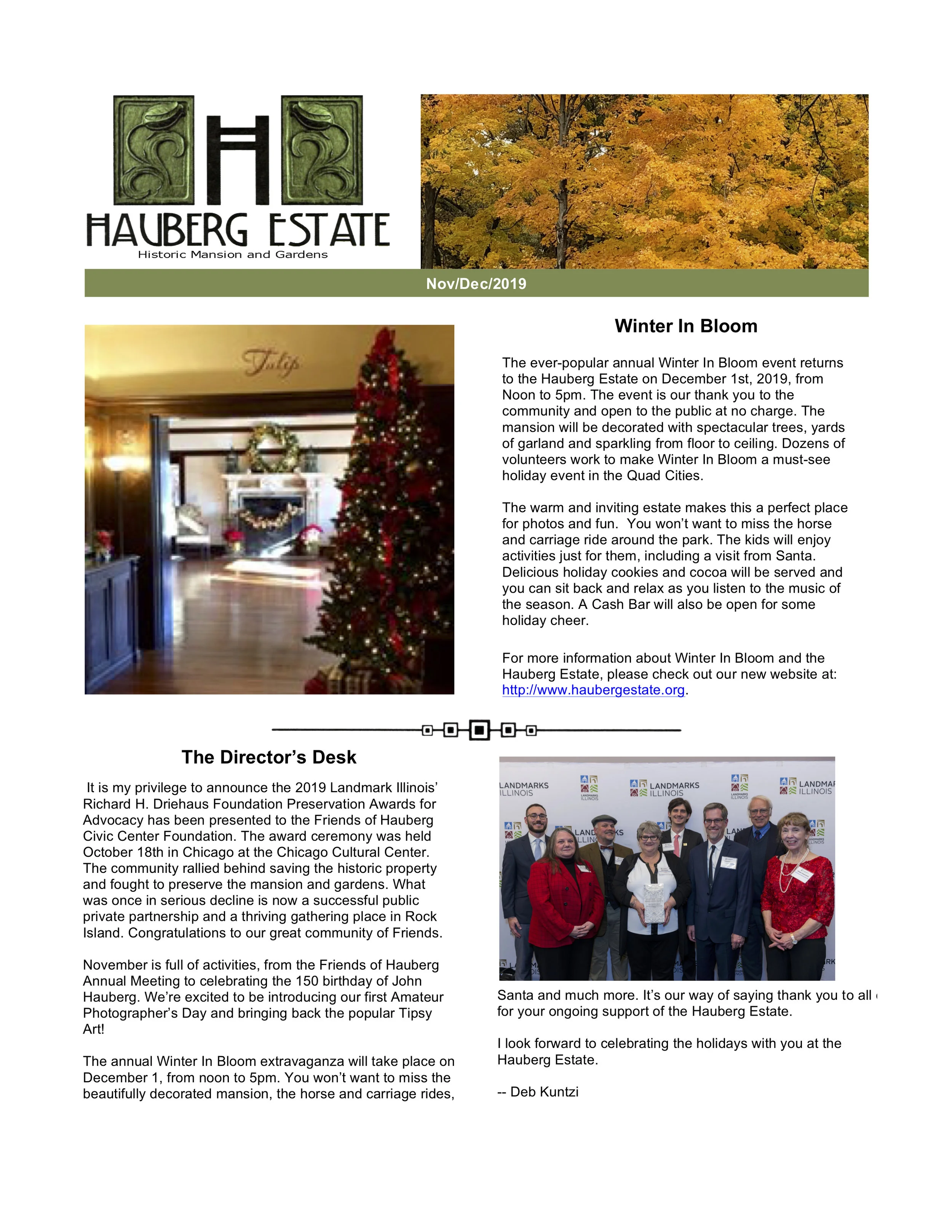 Nov-Dec 2019 Newsletter