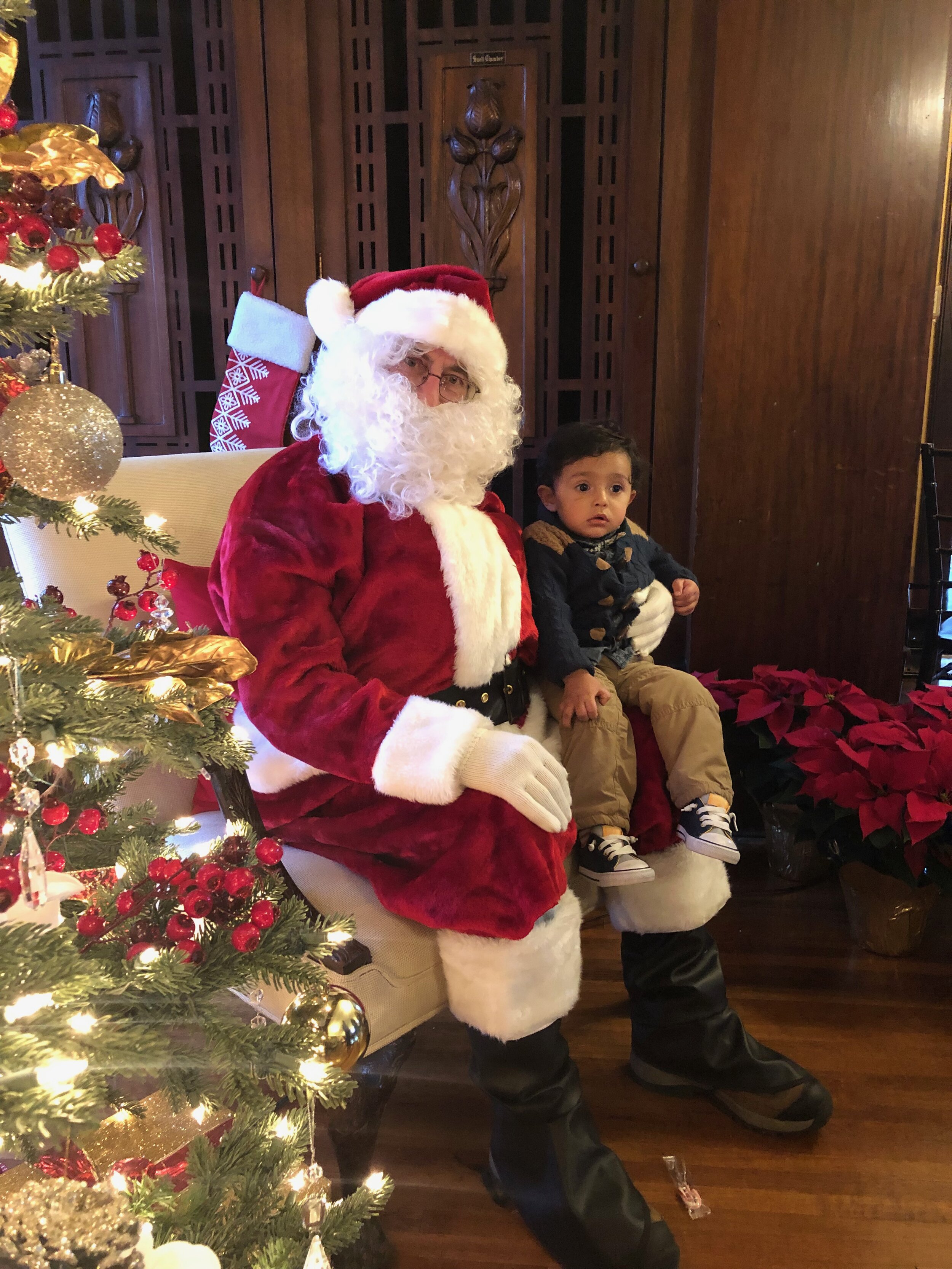 Visit with Santa at Winter in Bloom.