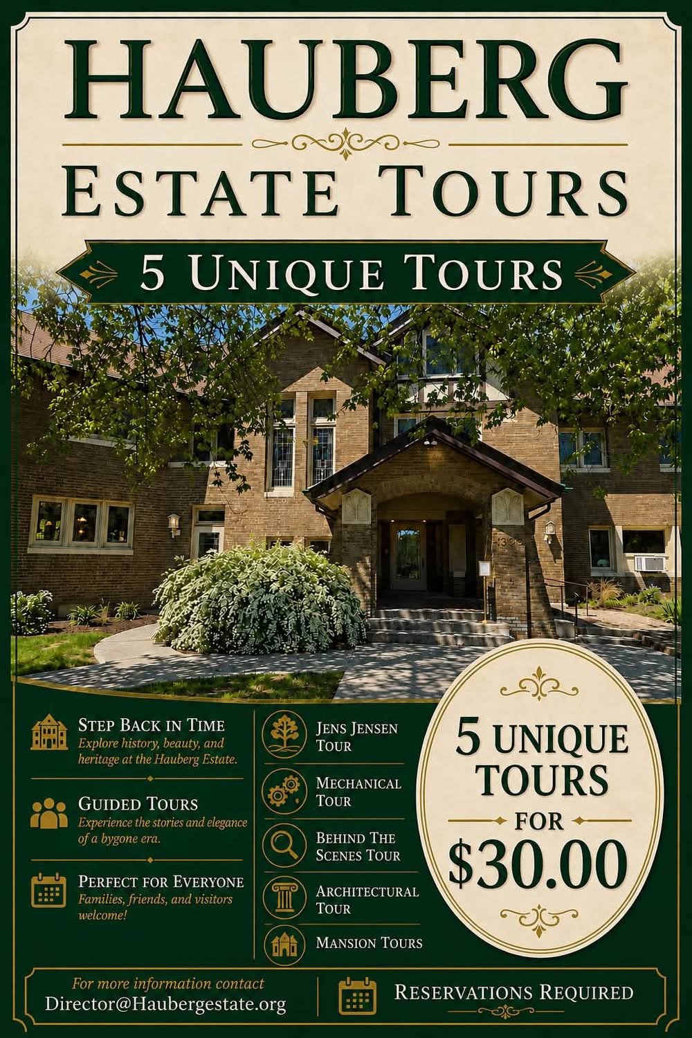 Hauberg Estate 5 Unique Tours