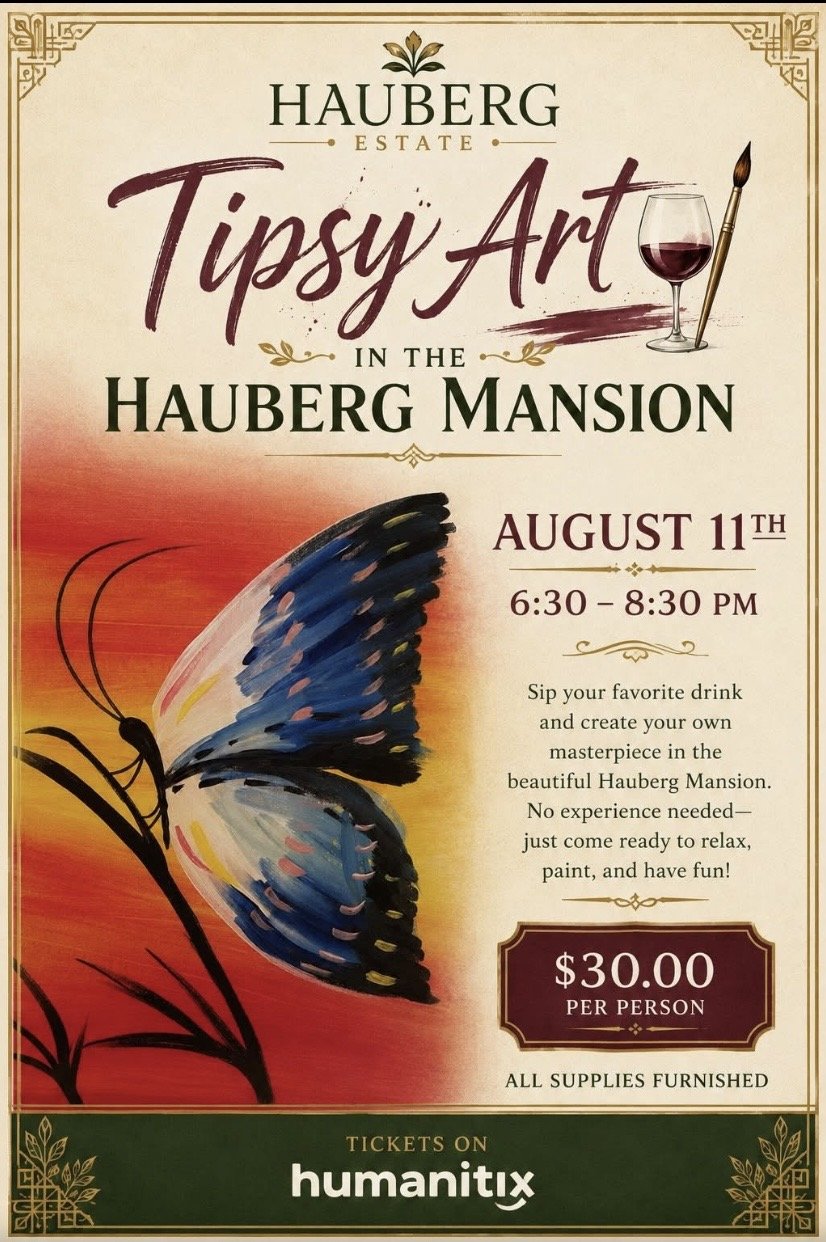Tipsy Art in the Hauberg Mansion