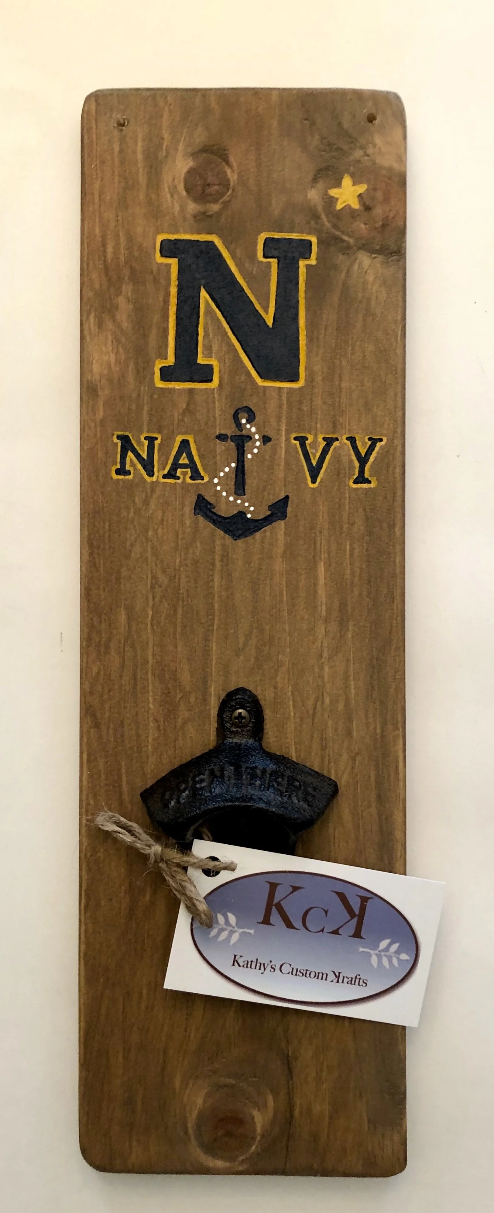Navy Bottle Opener