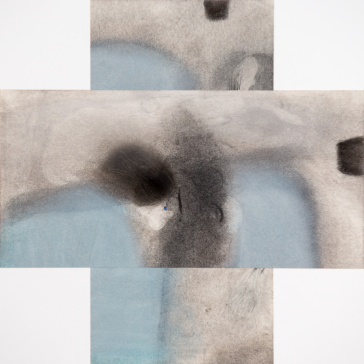    Whisper Wail    pastel, graphite &amp; charcoal on paper, 12.5” x 12.5” 