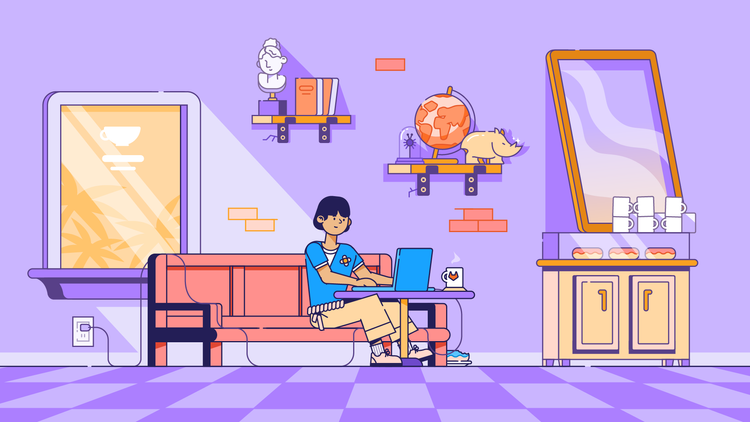 GitLab animation by Mippi
