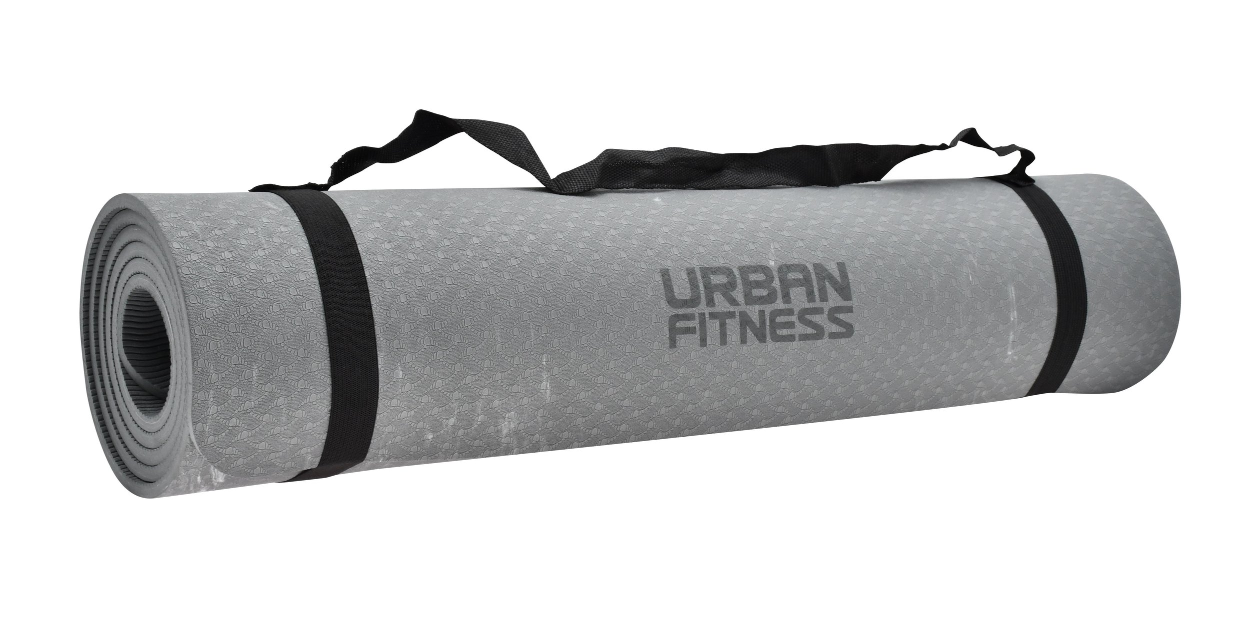 Charcole yoga mat rolled up.jfif