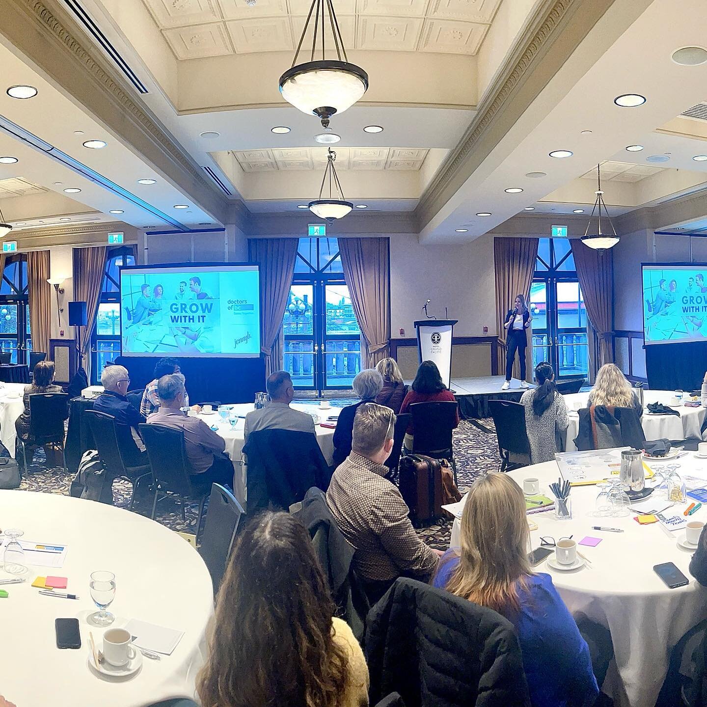 I was very excited to be the opening keynote for the Doctors of British Columbia this morning. 
.
We talked about growth and resilience in difficult times.  We discussed why it is so important to focus on where we want to go and the tools, strengths 