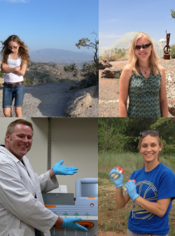 Former Technicians Andrew Cummings, Julia Harencar, Linnea Herbertson (now Dr. Linnea Honeker!), Kristin Nurkowski, Brandon Phinizy