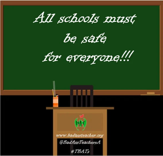 Our schools must be safe places for all students! This is not debatable. But there are two over-shadowing issues in this country right now that greatly affect how safe our students are feeling in our schools. Gun safety: As schools opened for the 2019/2020 school year we watched the rollout of the new safety drill procedures. Unfortunately we have witnessed procedures and practices put into place that do not do anything towards increasing the safety of our students or educators. Hearing from educators that have experienced being shot at in role-playing activities leads us to ask if these schools have any idea about what to do/not do to incorporate trauma informed practices. Reading about songs that children have learned, or how they go home to tell about what they learned that day and the only thing their mind is focused on is the safety drill (fear is a powerful force that etches an imprint in the mind) should be a flashing red warning light to everyone that we are harming children. We agree with Evan Gertsmann: "There are much better uses for the resources that go into these unproven, traumatizing active-shooter drills. In terms of protecting schoolchildren from the very small risk of active shooters, the money would be better spent on hiring more counselors." As activists and advocates, we need to make sure we keep pushing for comprehensive gun control. The Parkland students have not stopped and neither should we! Make sure you read the " March for Our Lives Peace Plan " Immigration: We know that all schools do not yet have full policies that will ensure the safety of our immigrant and refugee students. Have you checked to see if your district has a policy in place, such as a Safe Haven/Safe Zone resolution? Here is some legal guidance that you can start with NEA also has some great information and resources