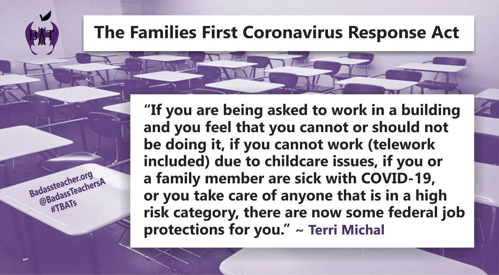 FFCRA and Public Ed - What Educators need to know by Terri Rector Michal