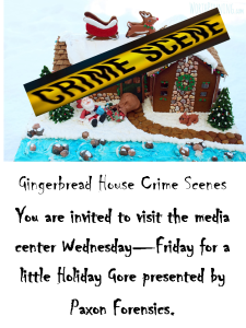 Gingerbread Crime Scenes, by Grumpy Old Teacher 