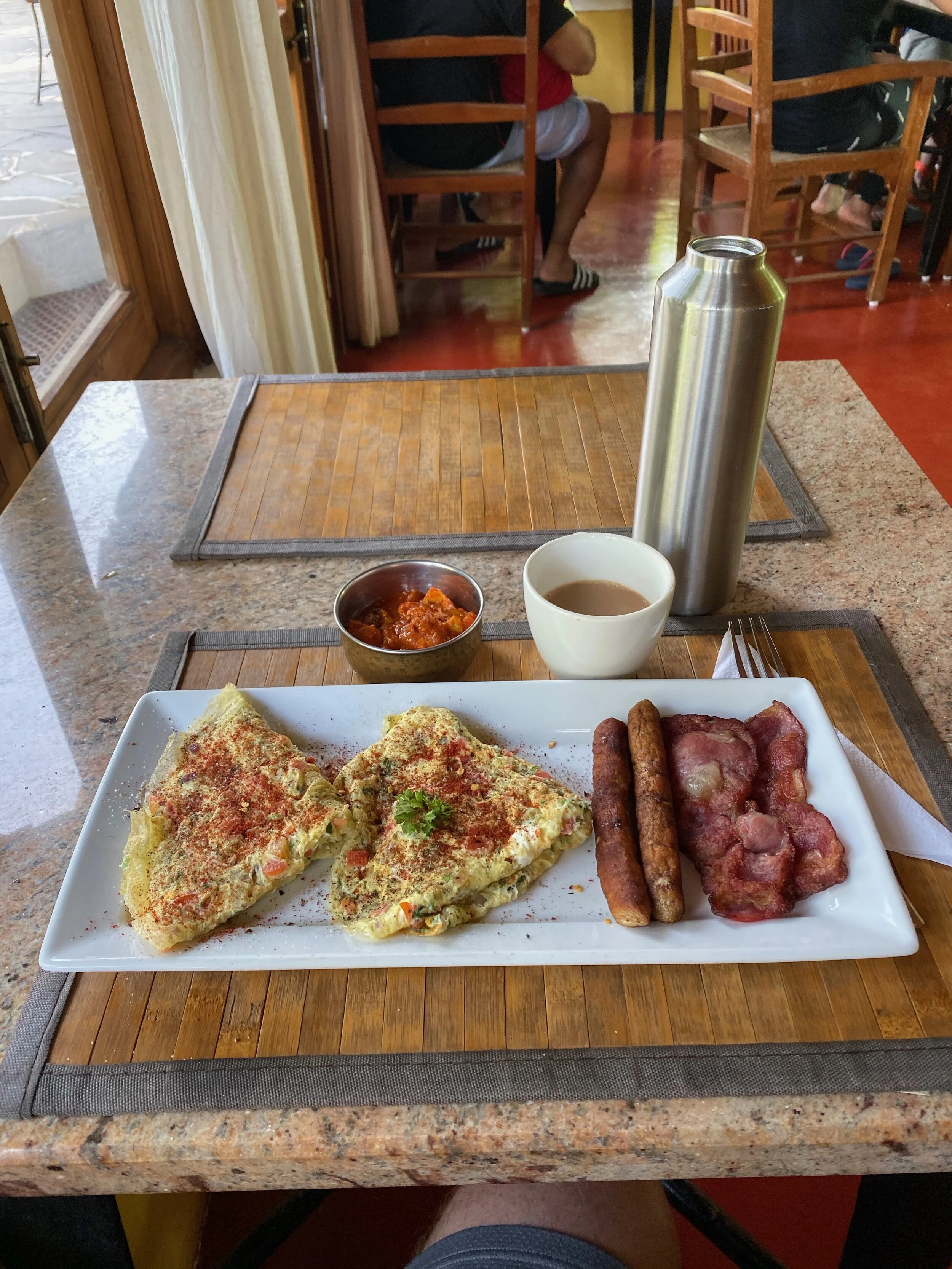 This is a double breakfast. I’ve halved this now.