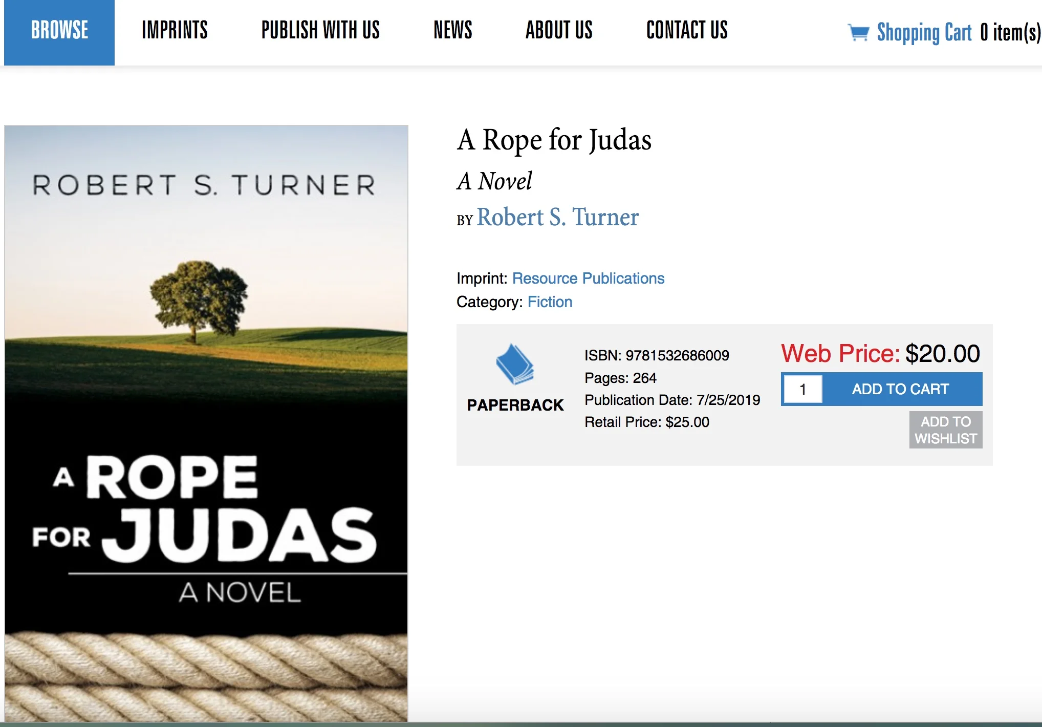 A ROPE FOR JUDAS Is Live!