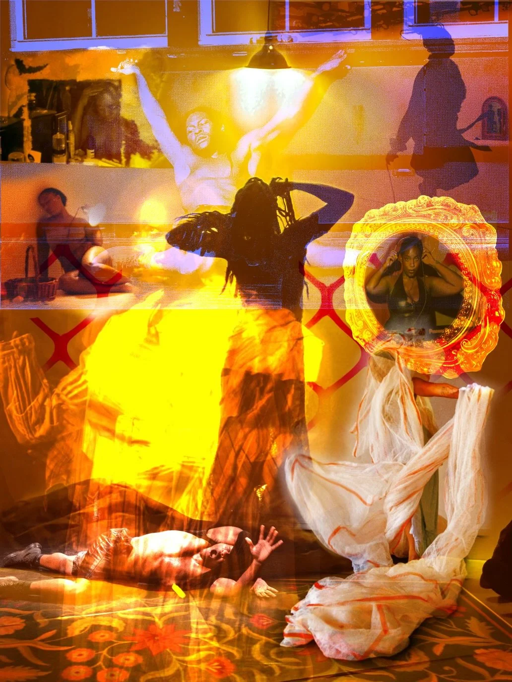 Collage made by Kat Bencosme. 
Original photos courtesy of the artists.