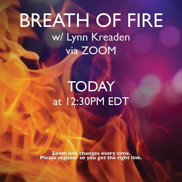 Register for today&rsquo;s&rsquo; Breath of Fire, #mindfulness,#mindful,#healthandwellbeing,#physicalhealth,#healthymind,#minfulness,#wellbeingwarrior,#physicalwellbeing,#wellbeingcoach,#managestress