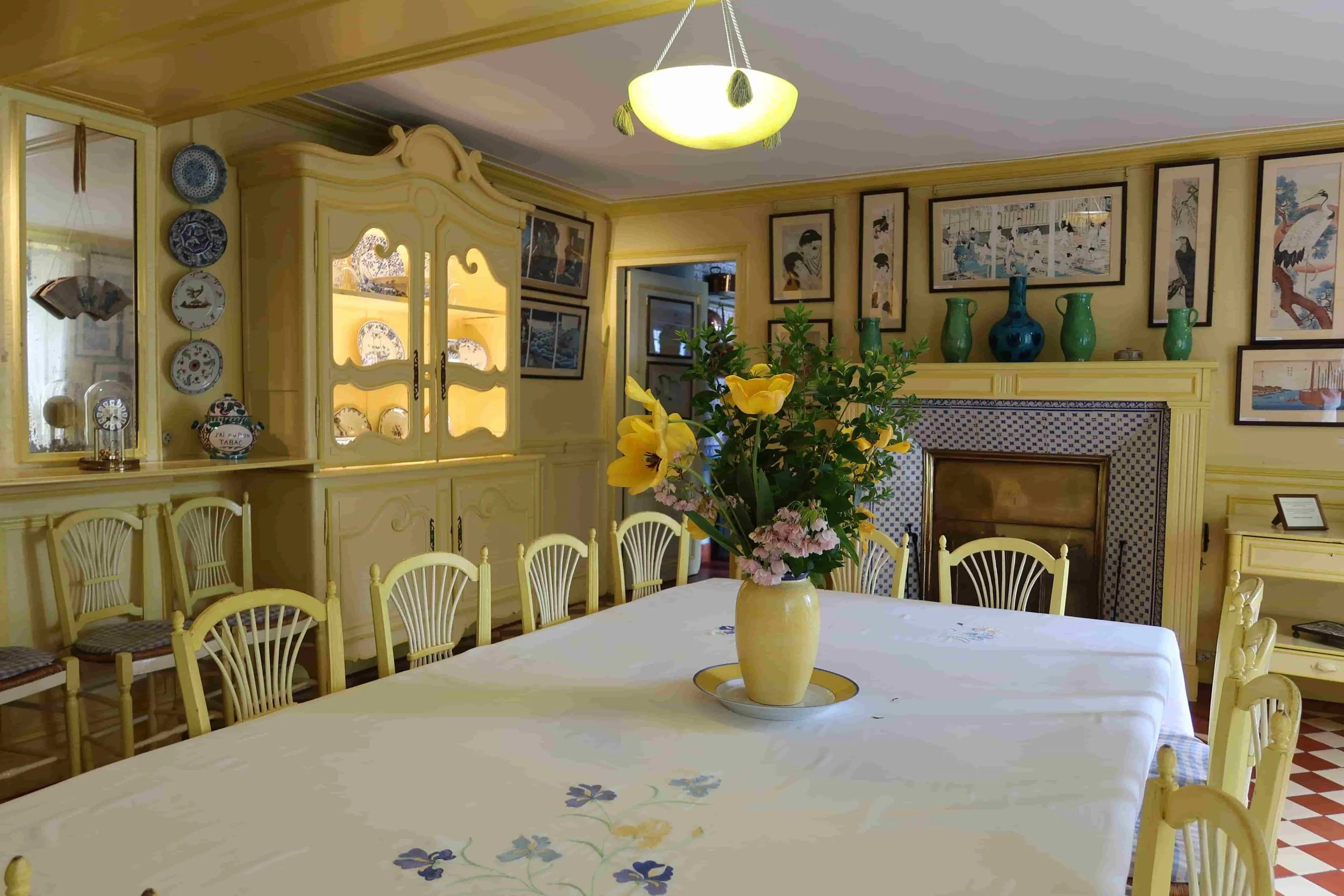 yellow kitchen monet's house