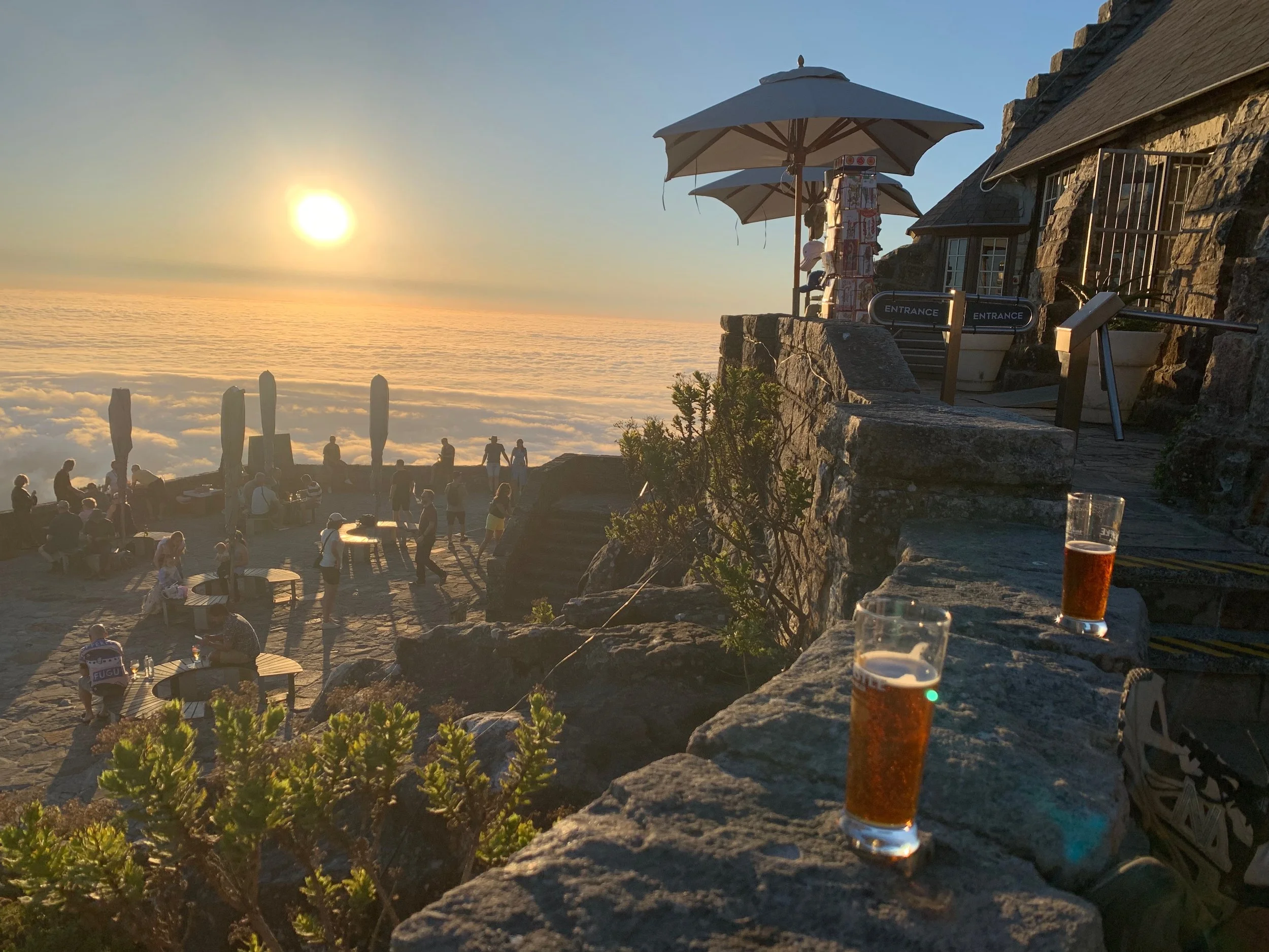 sunset view from table mountain