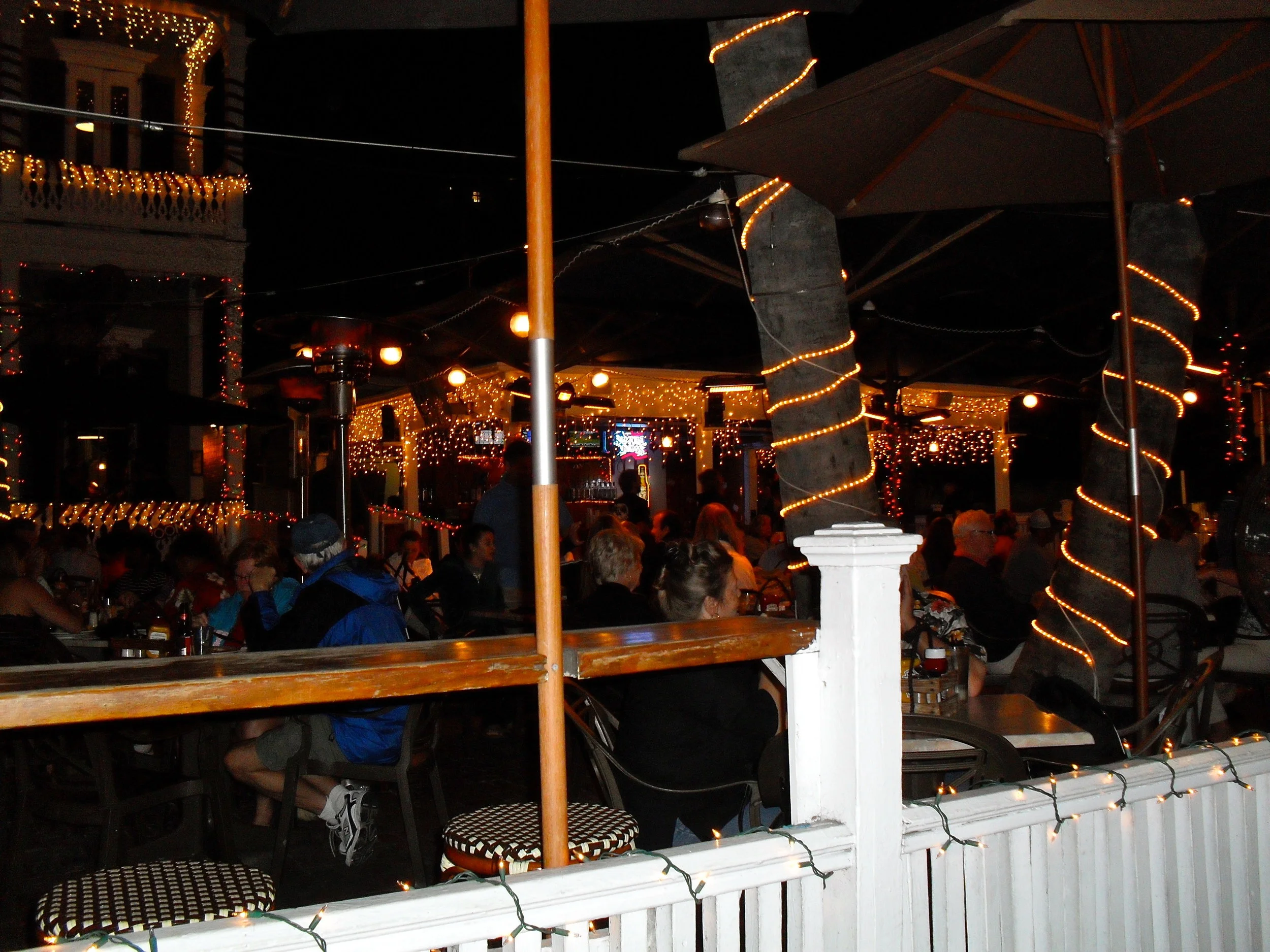 Walking the streets of Key West at night; December 2010