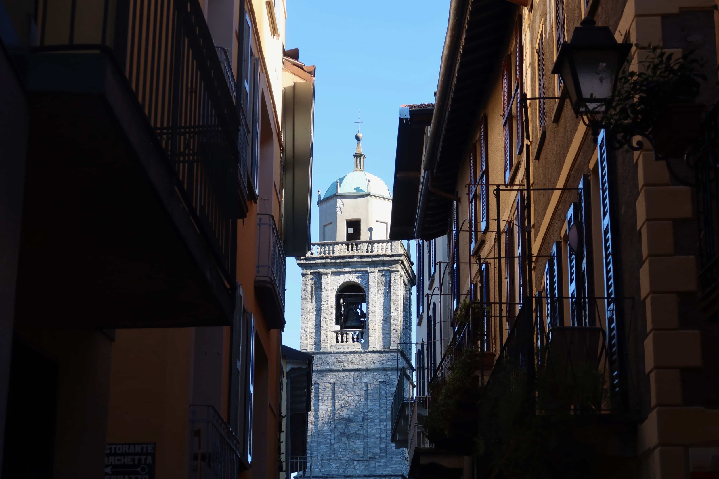 church colorful streets