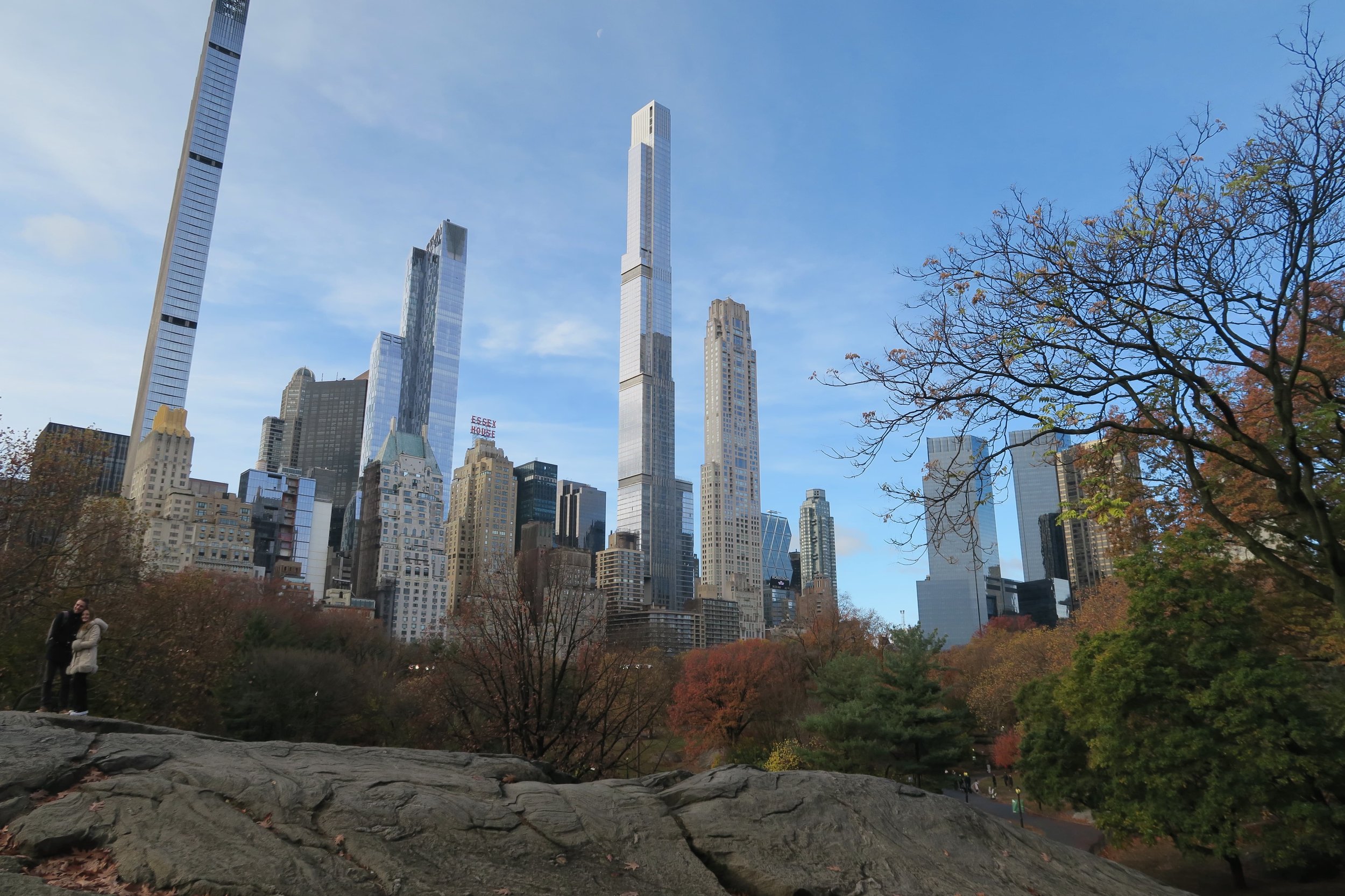 Central Park in New York City sunny day