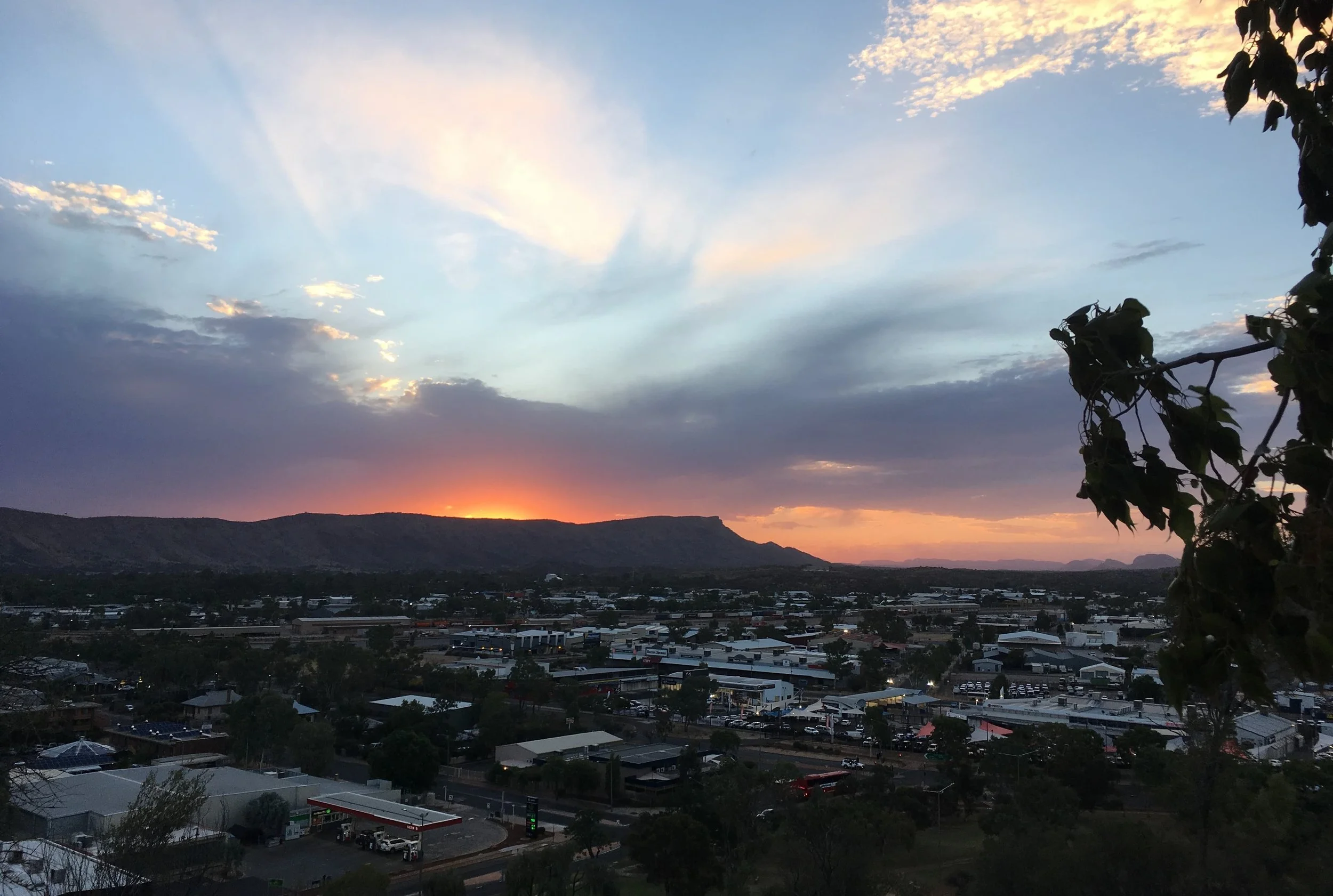 alice springs sunset