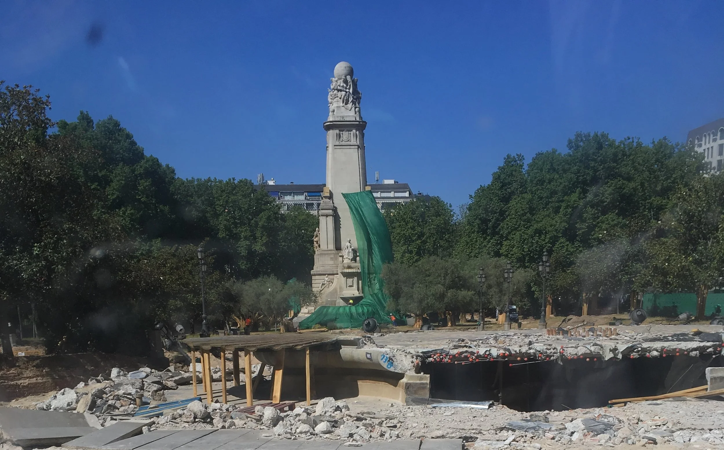 plaza de espana madrid under construction