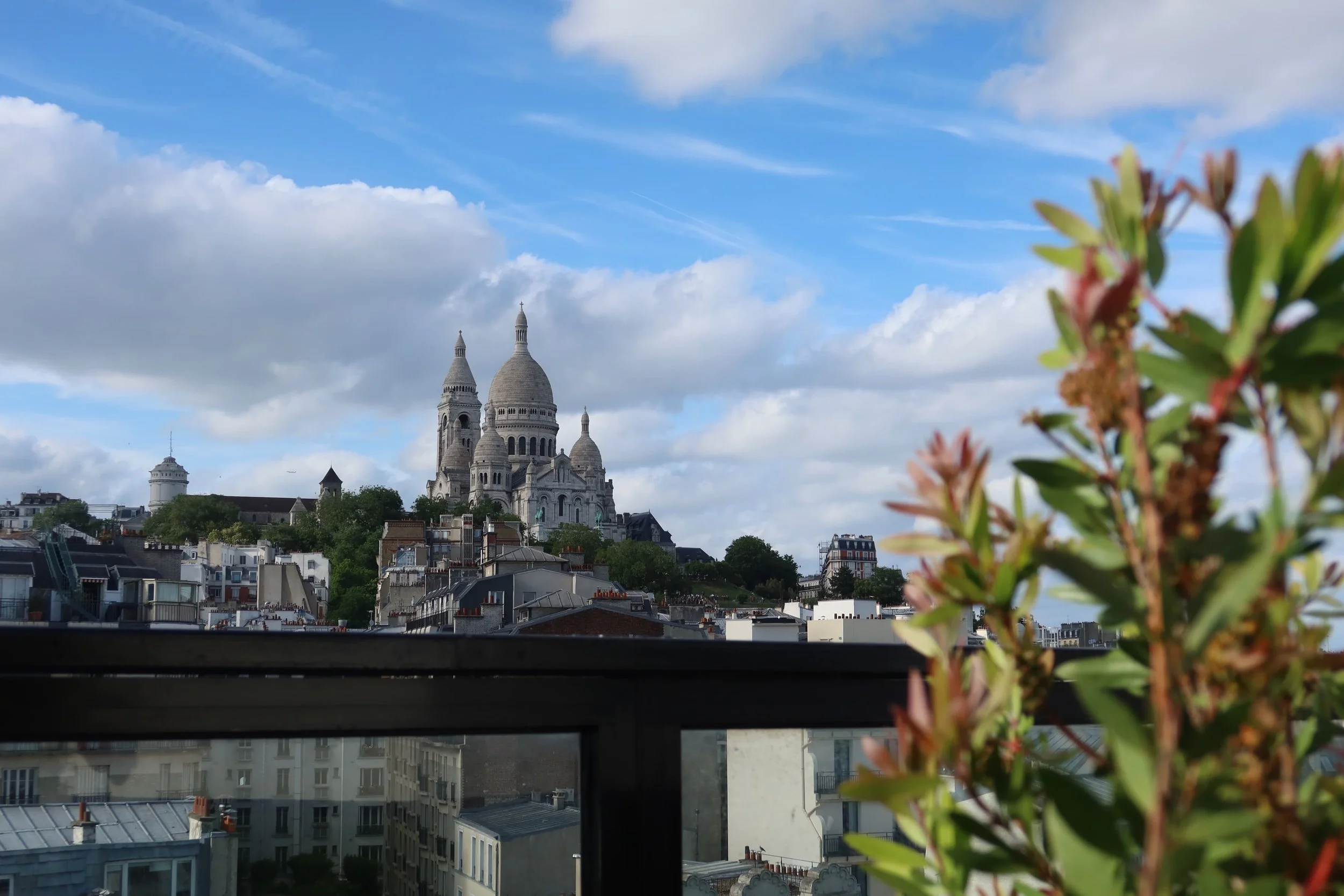 sacre coeur view from maggie rooftop