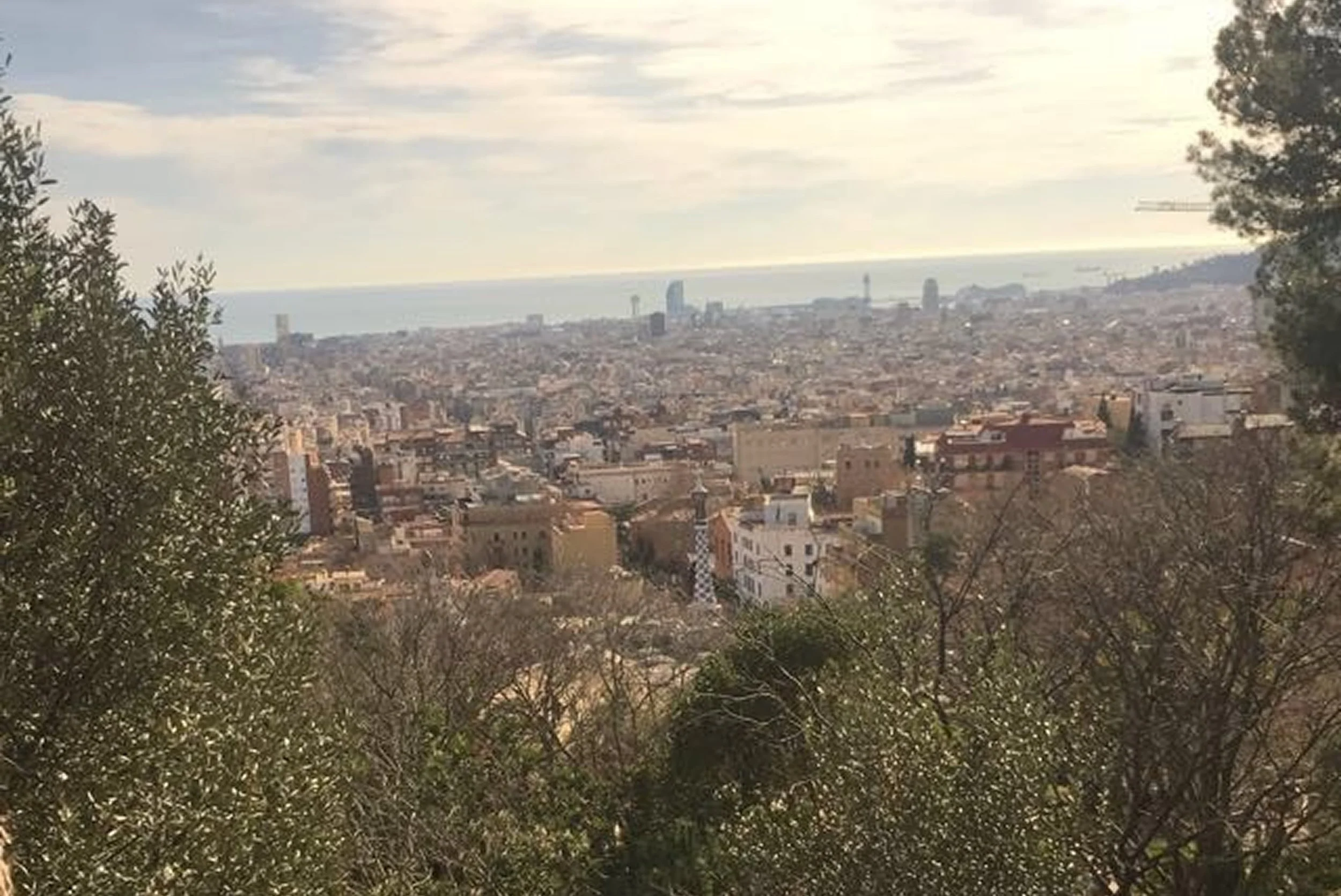 park guell sunny