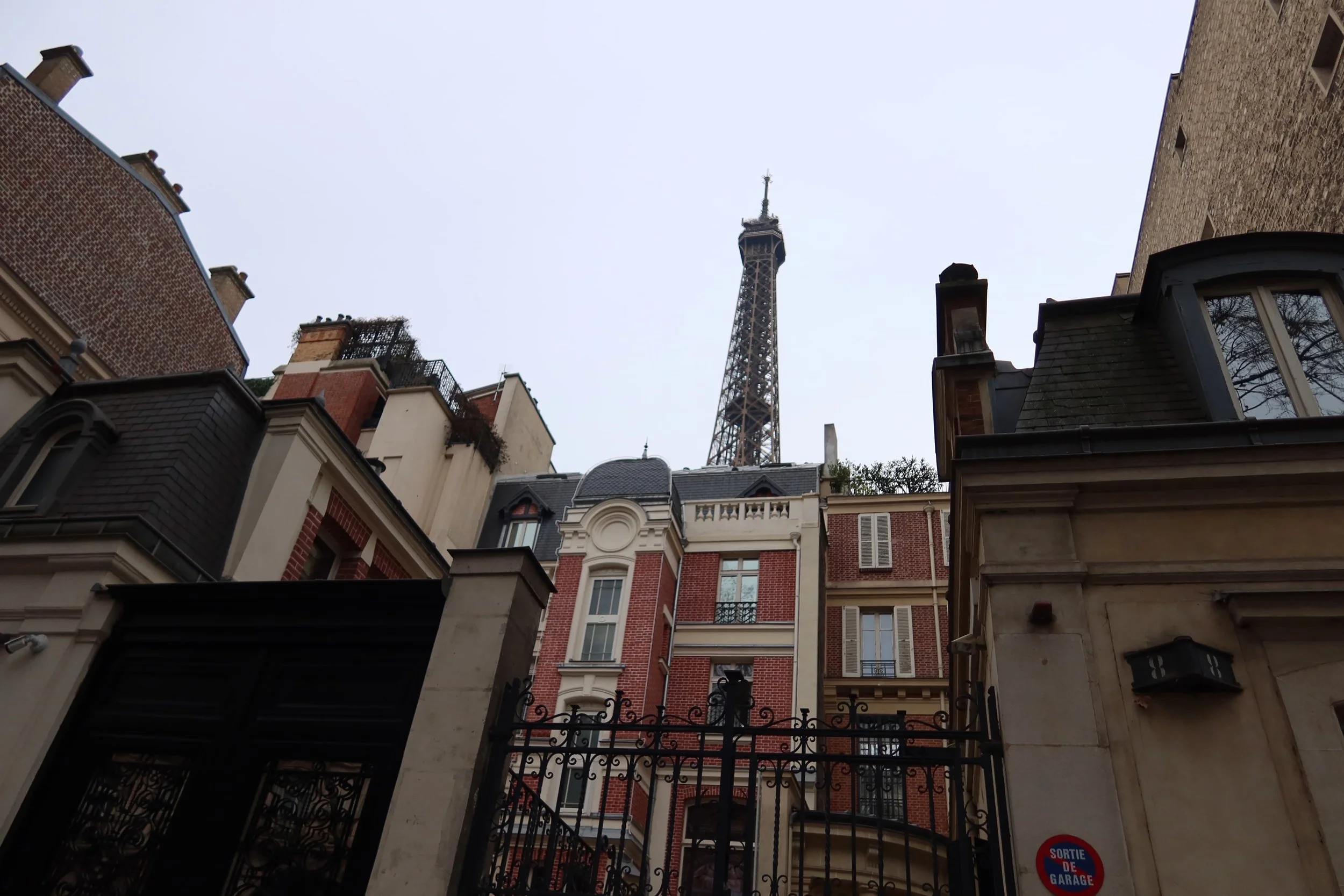 View of Eiffel Tower in the 7th arrondissement