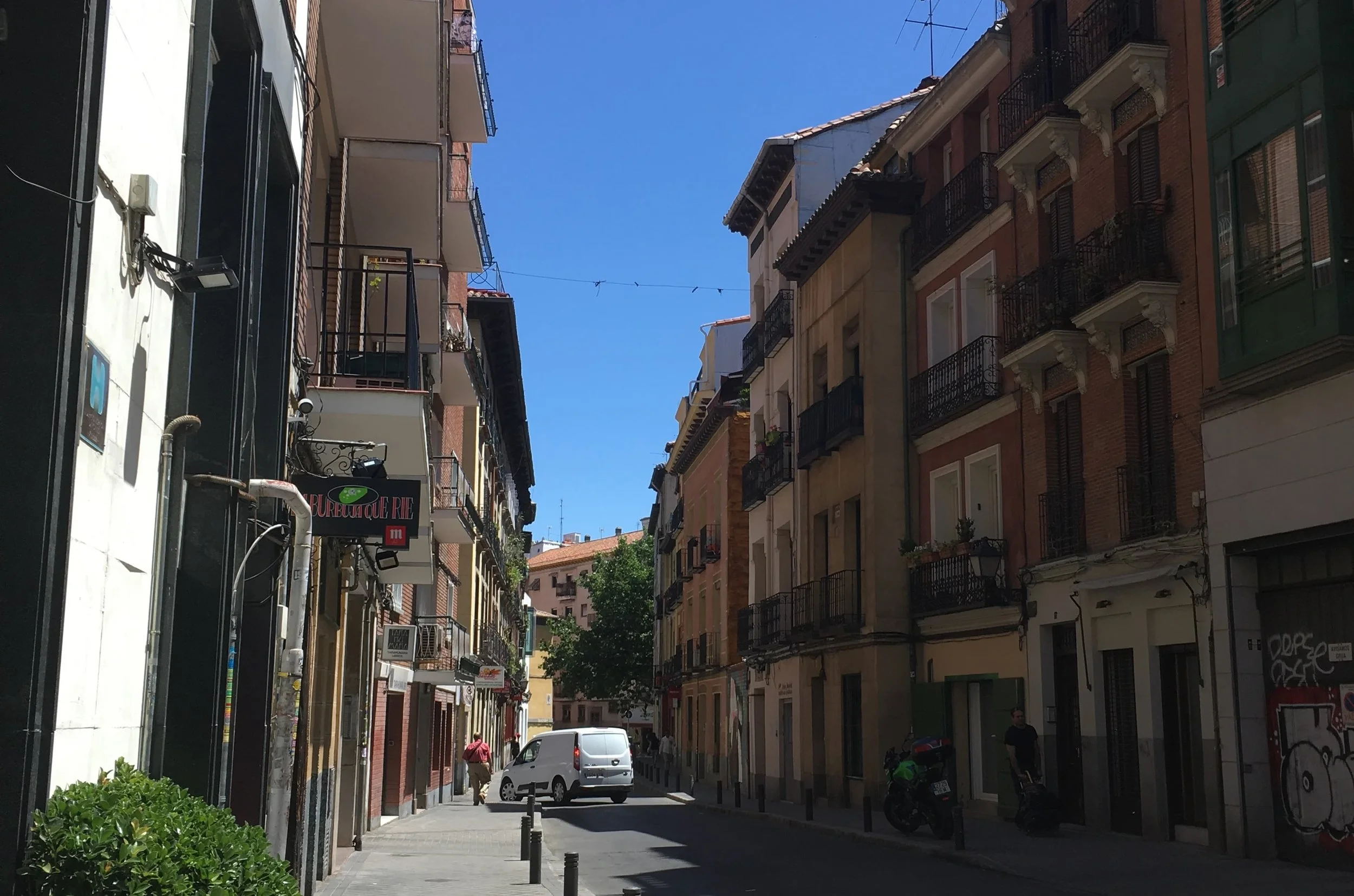 residential street in madrid
