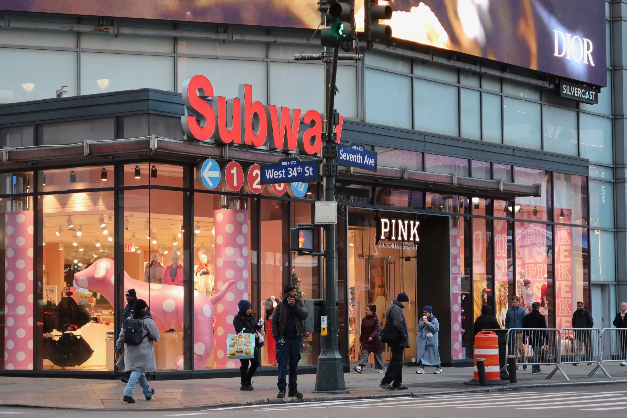 Subway in midtown in NYC