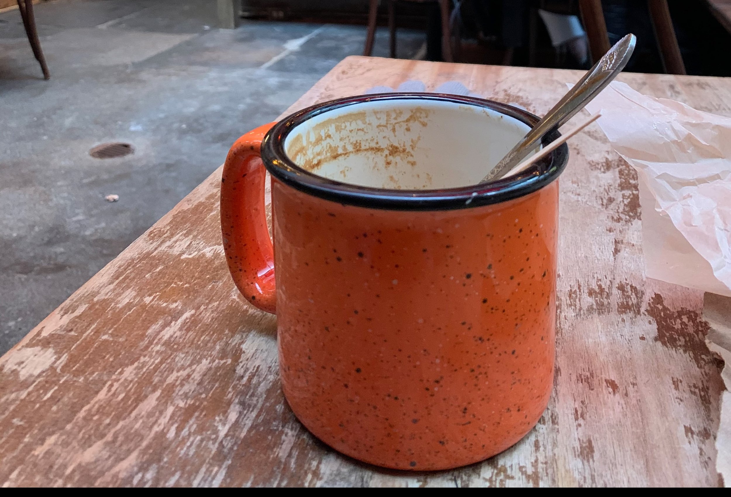 orange mug