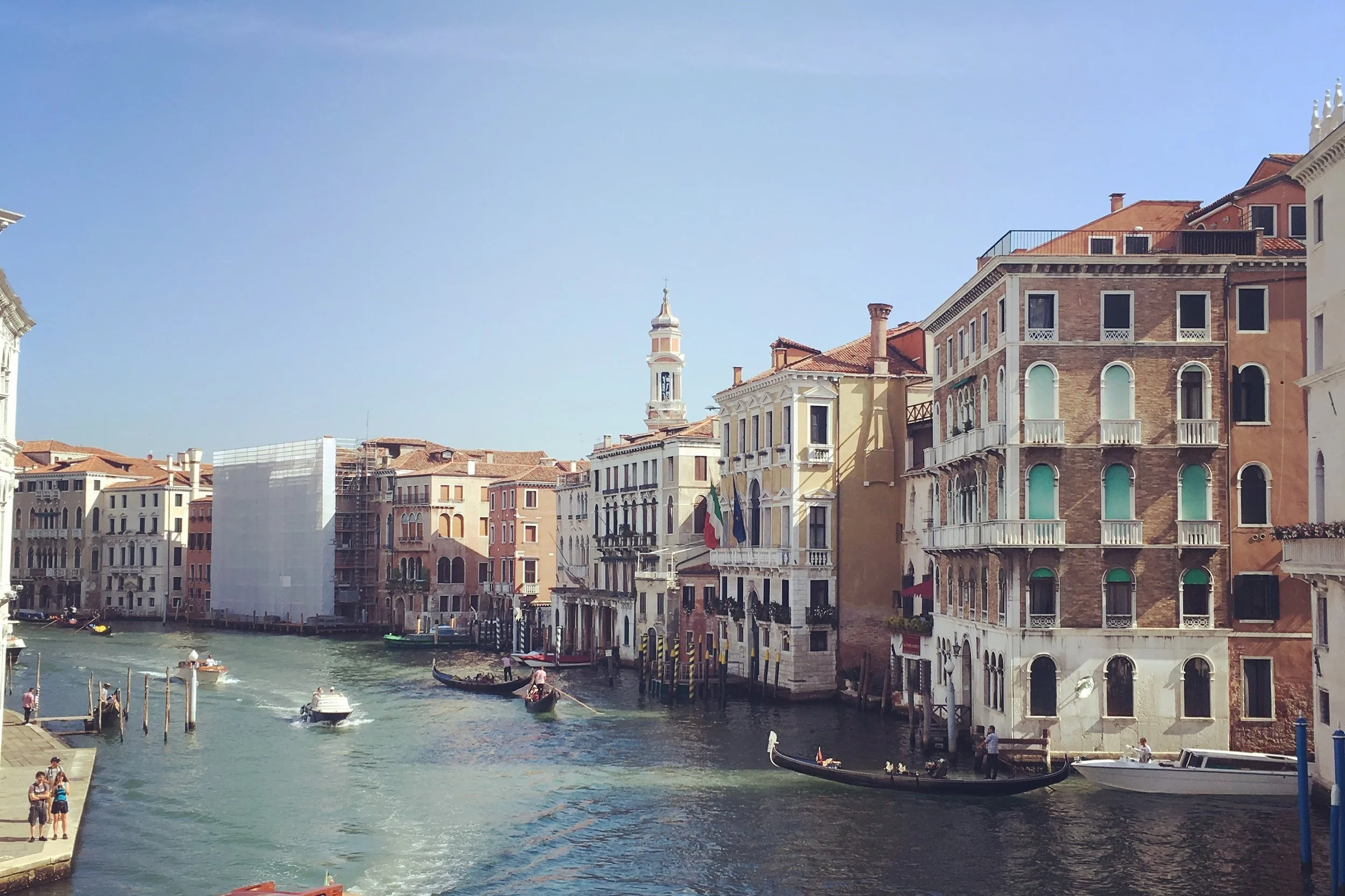 teal water in venice