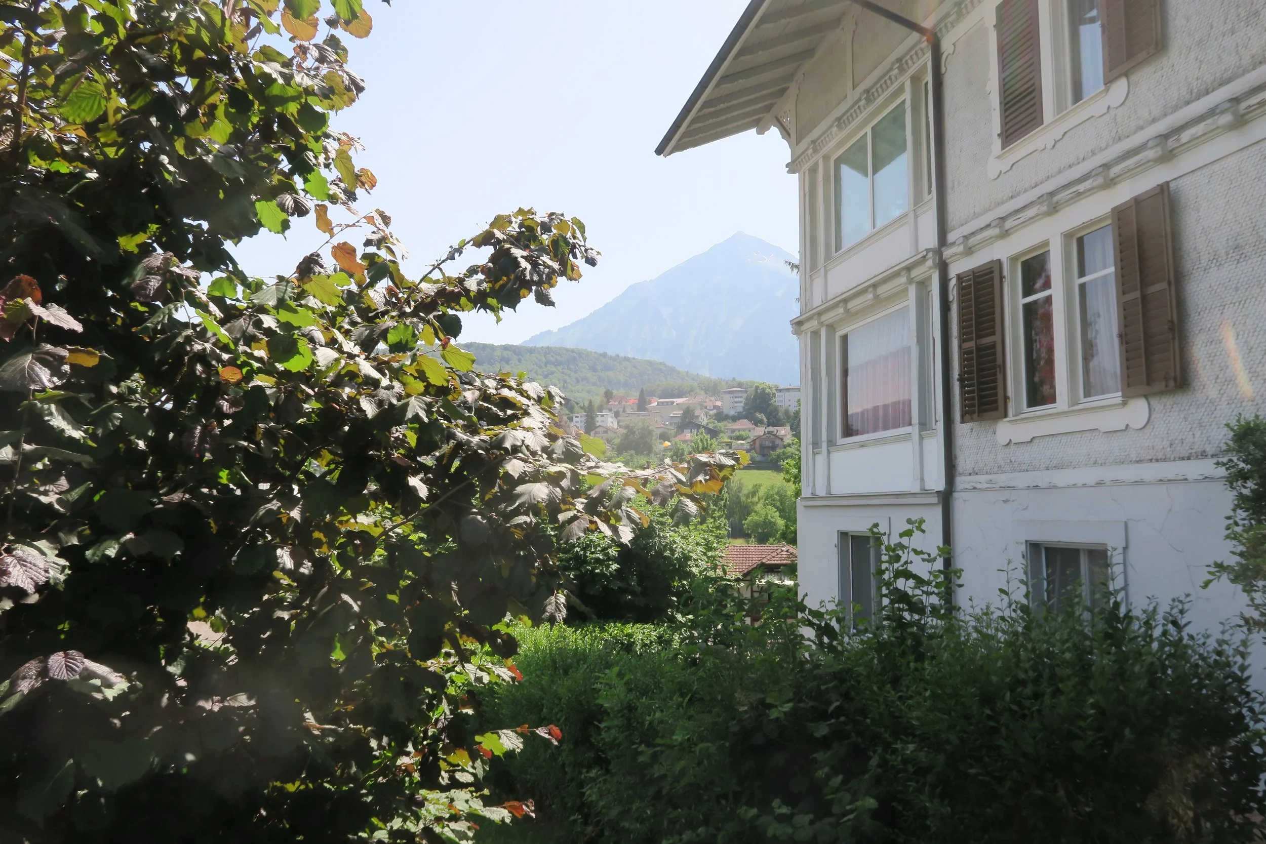 View of Niesen in Spiez, Switzerland