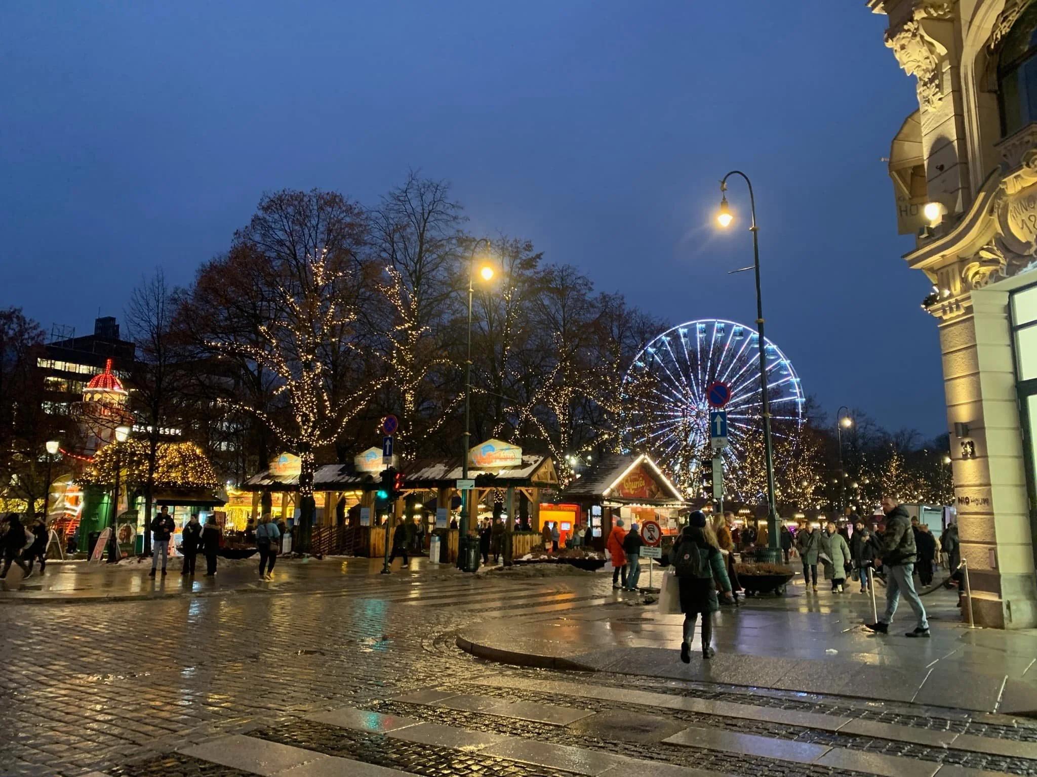 Winter markets during Christmas time in Oslo