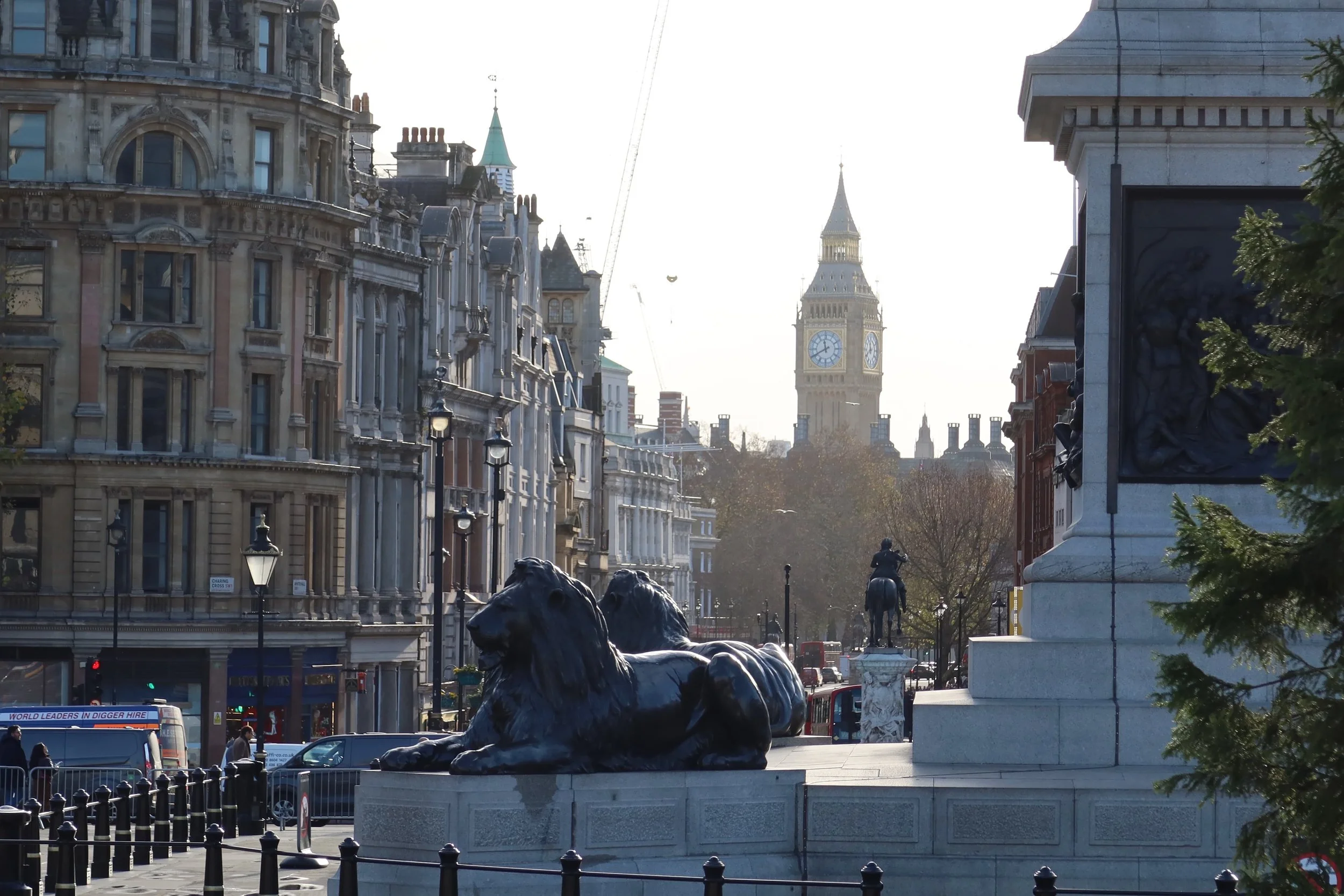 View of Big Ben from Trafalgar Square