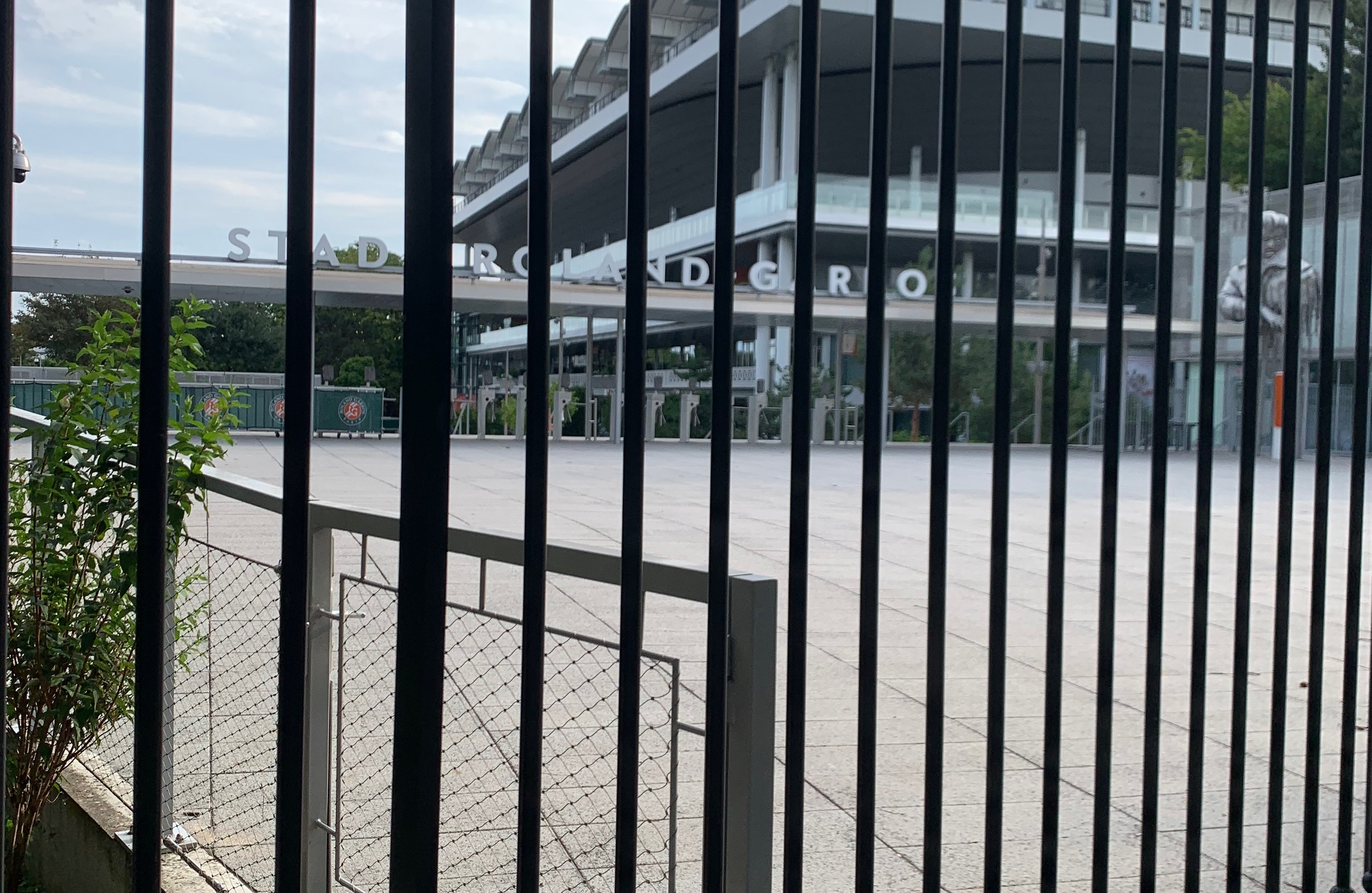 outside rolland garros in paris