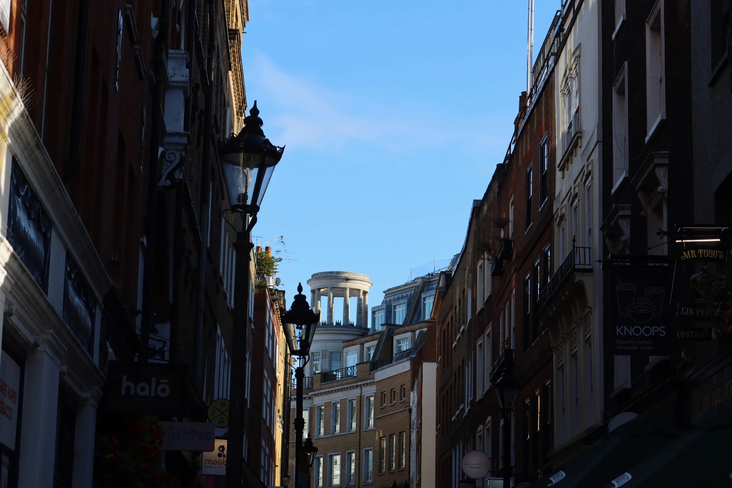 Walking around Covent Garden in London