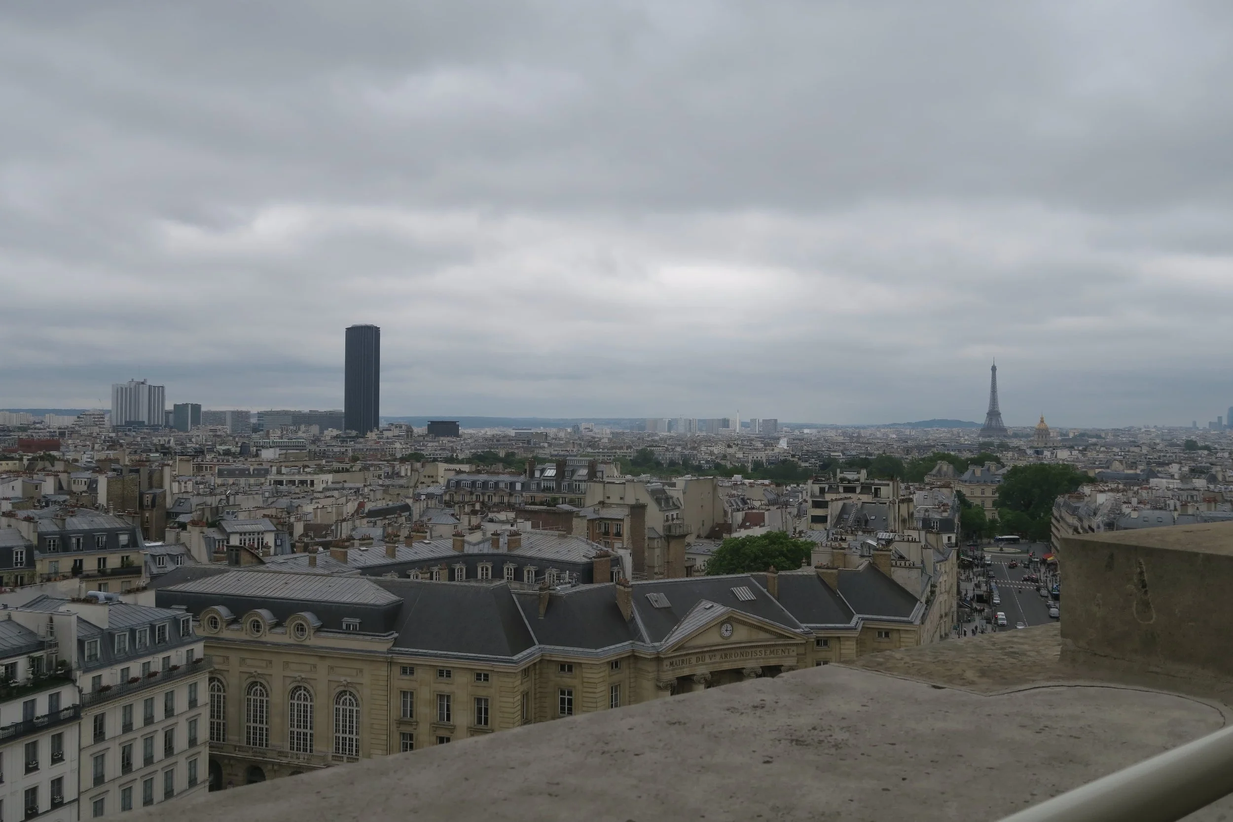 grey view of paris pantehon