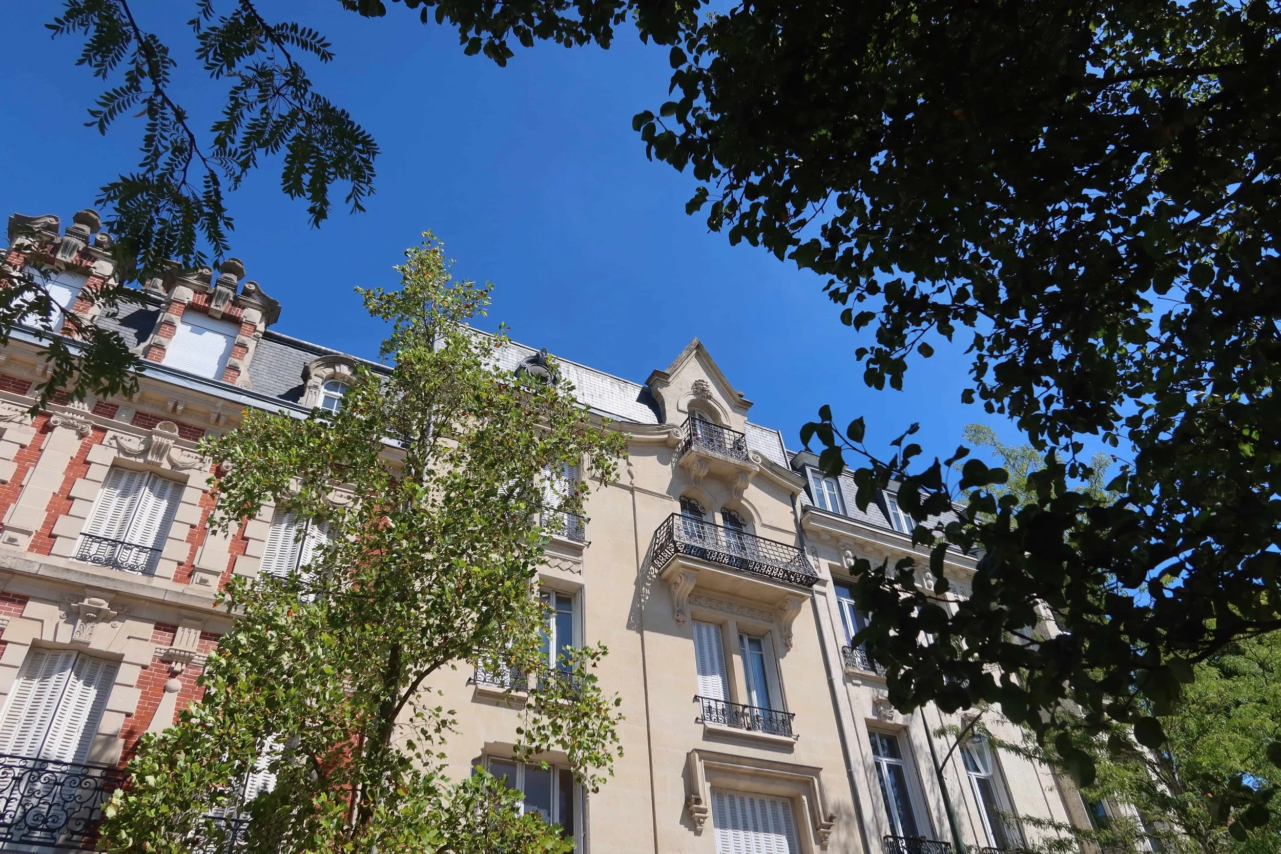 buildings and architecture in france sunny