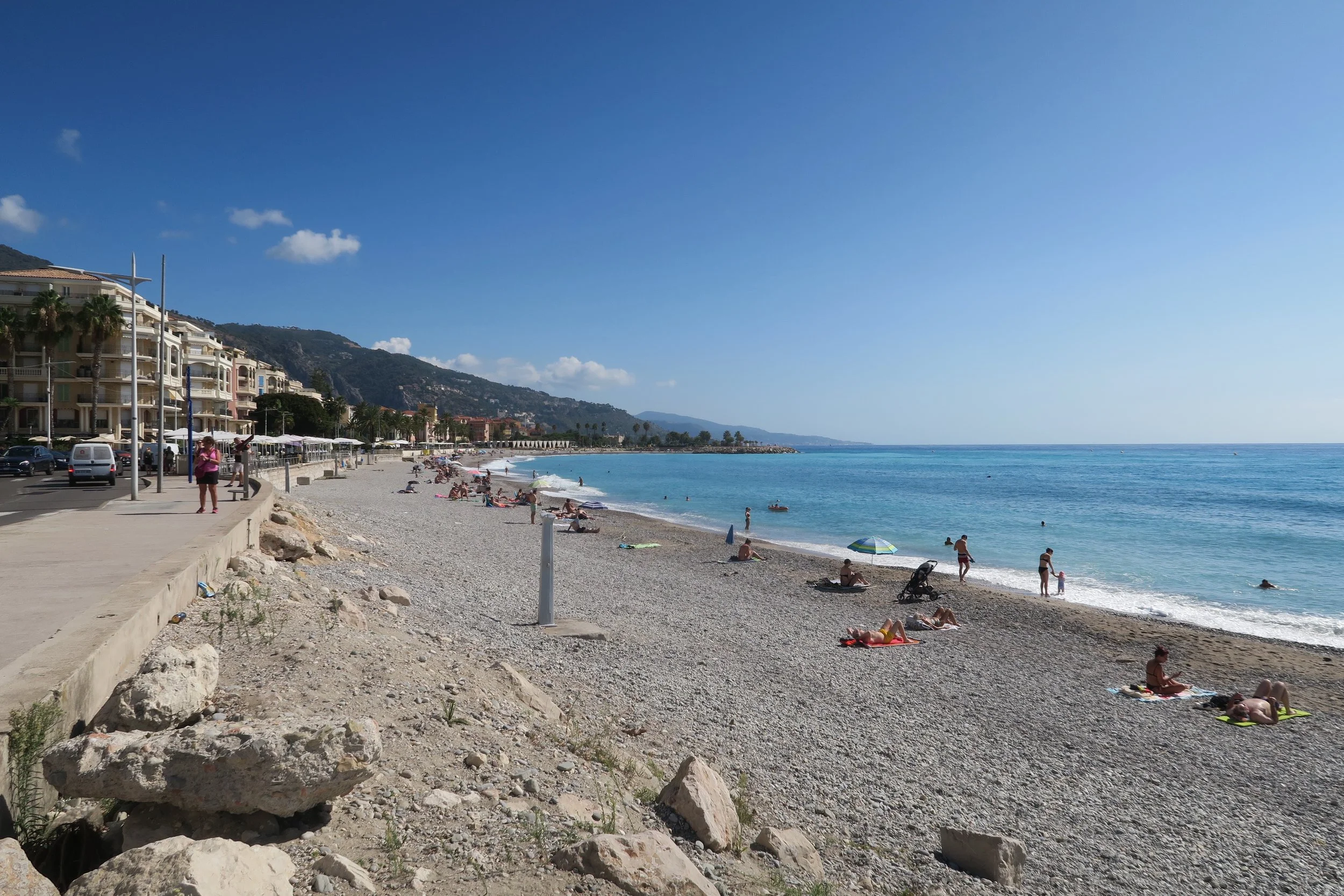 beach in menton