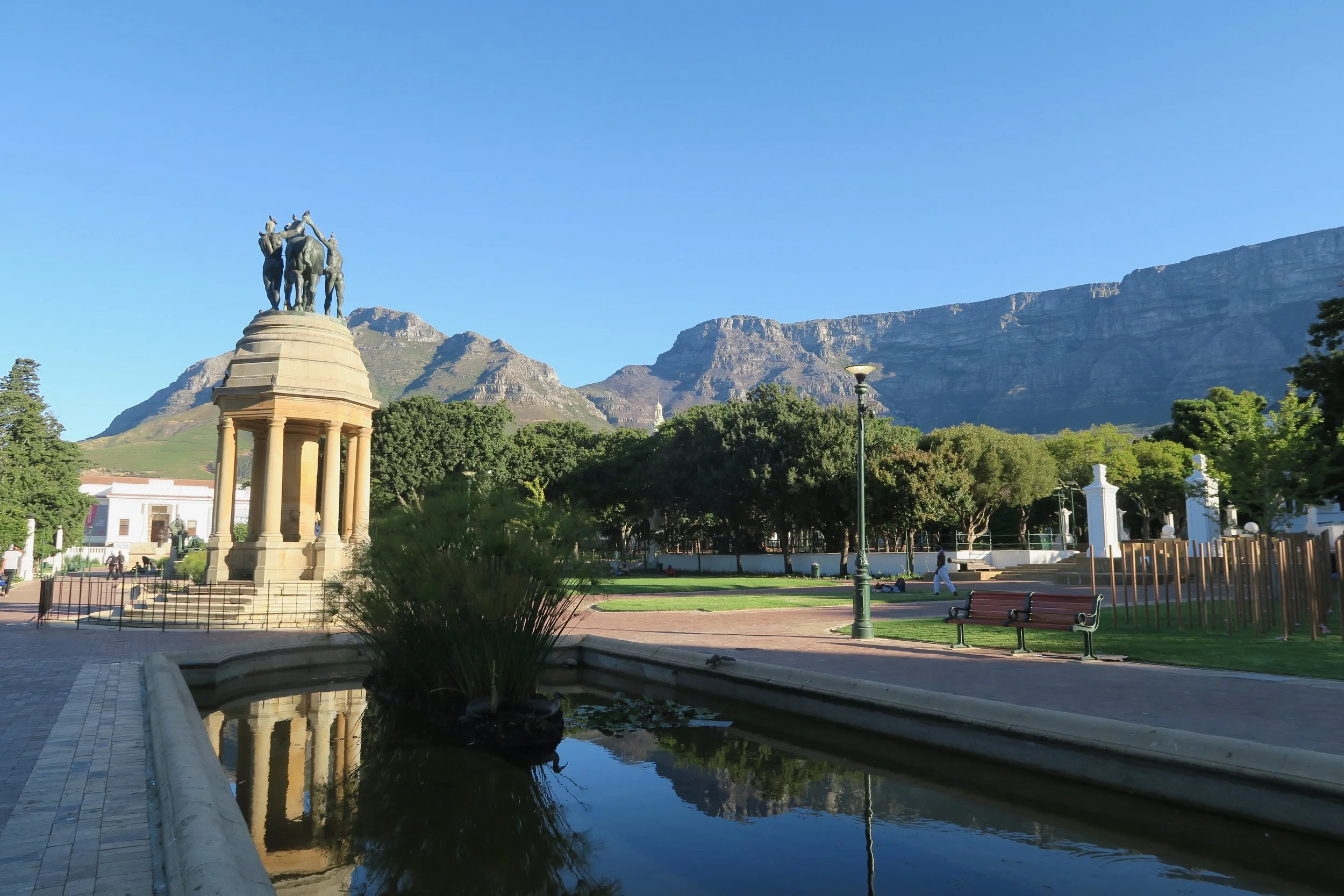 view of table mountain from company's gardens