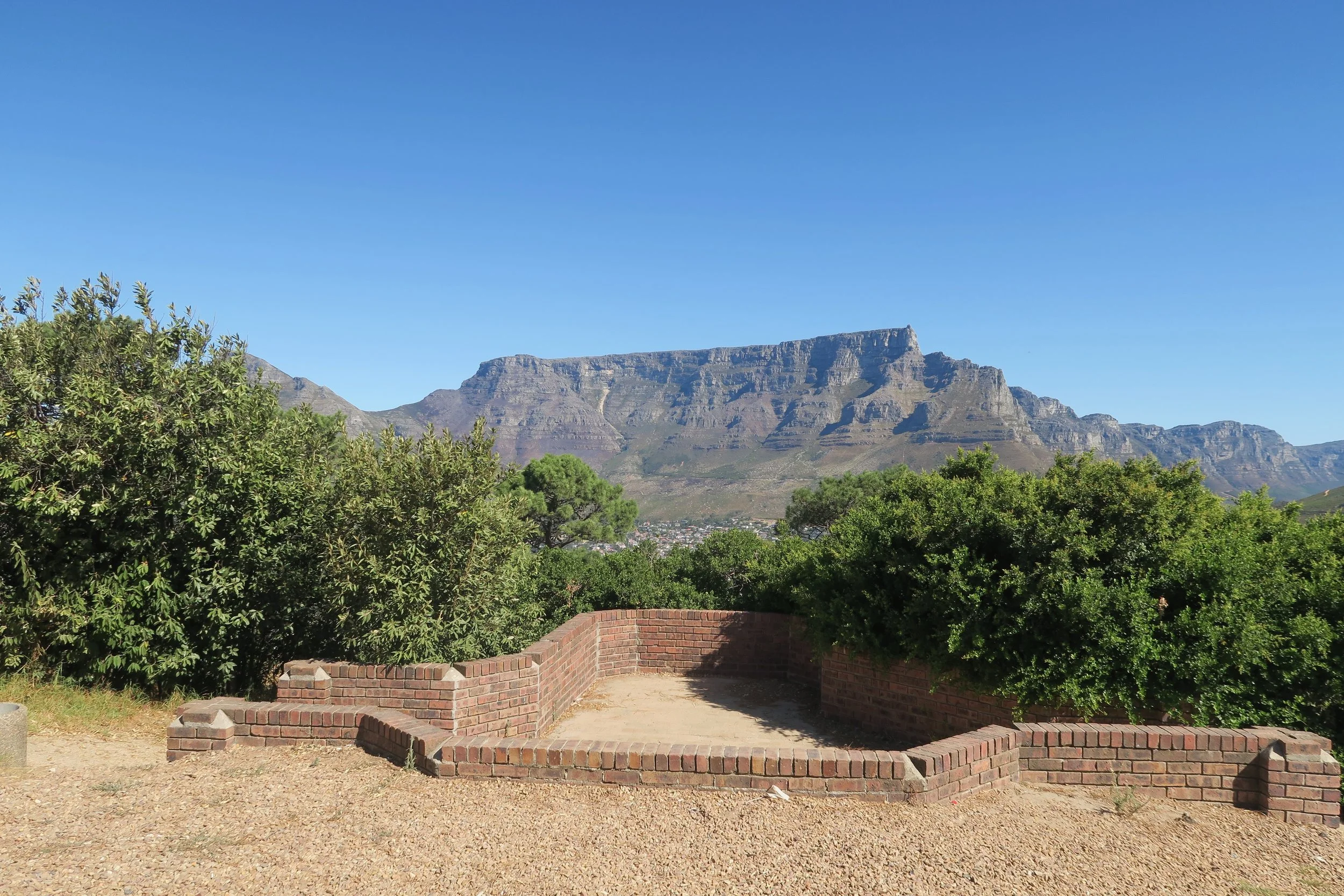 view of table mountain from signal hill