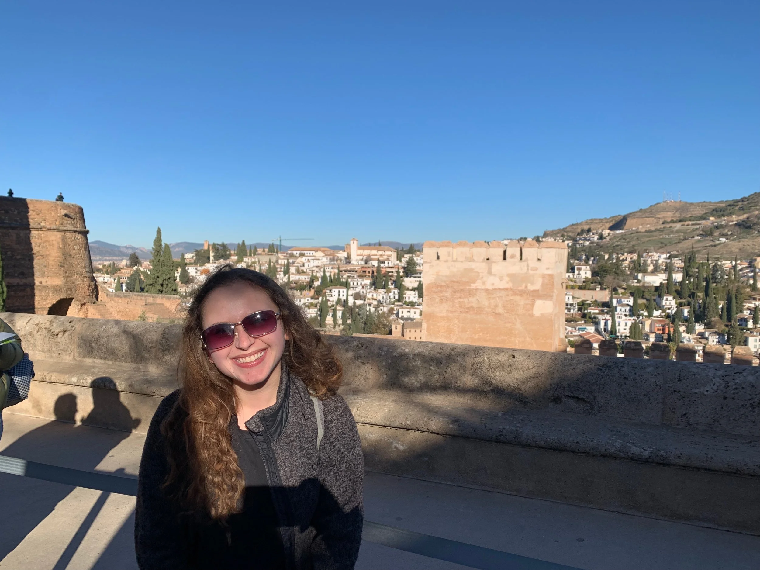 granada stephanie girl in black jacket sunny