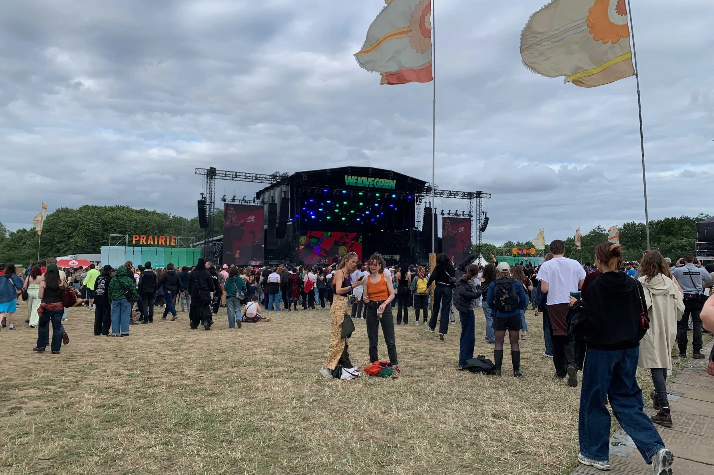 stages and music festival out in the woods outside of paris